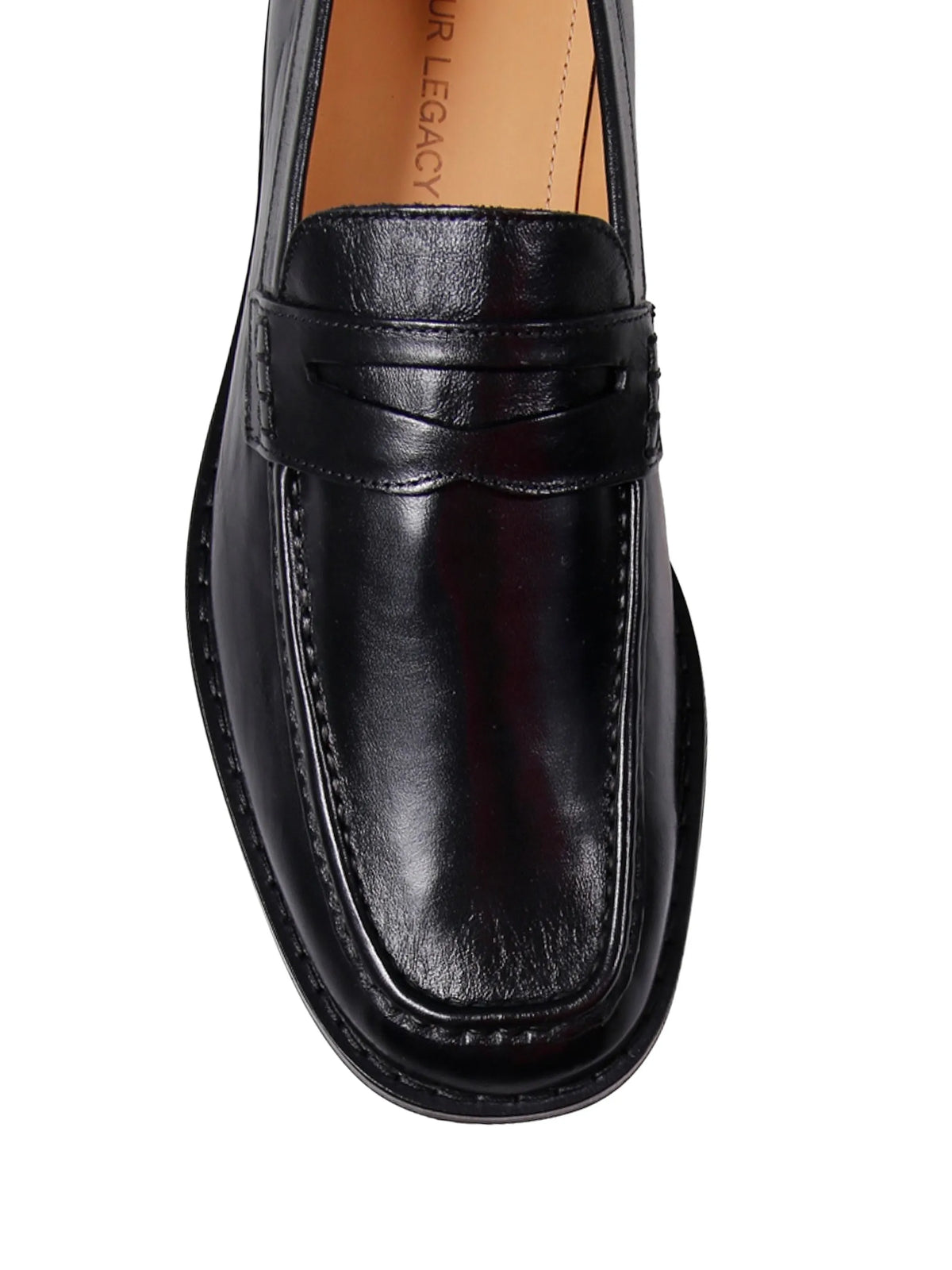 Light calf leather loafers