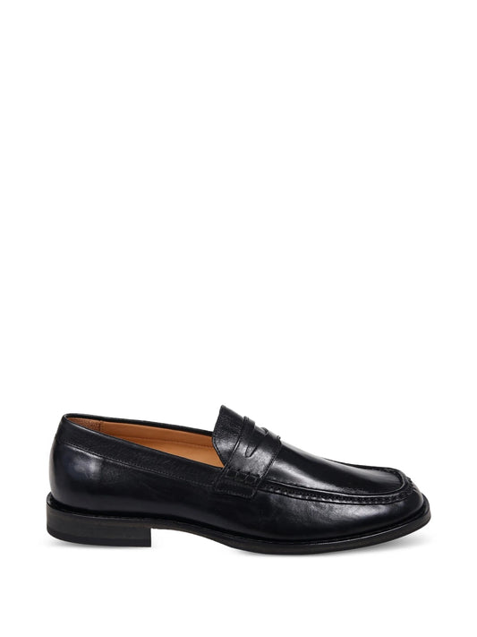 penny leather loafers