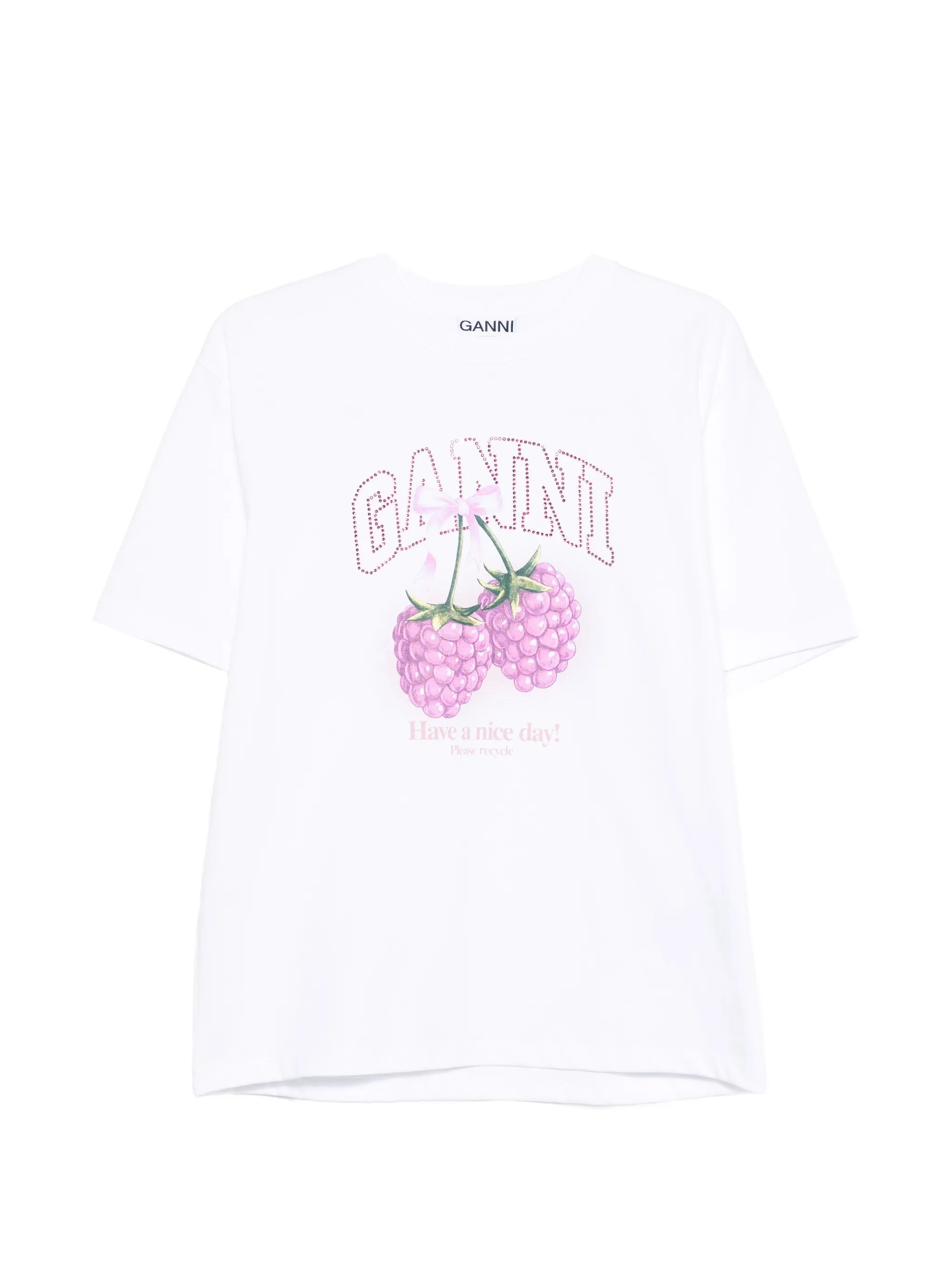 raspberry graphic T-shirt