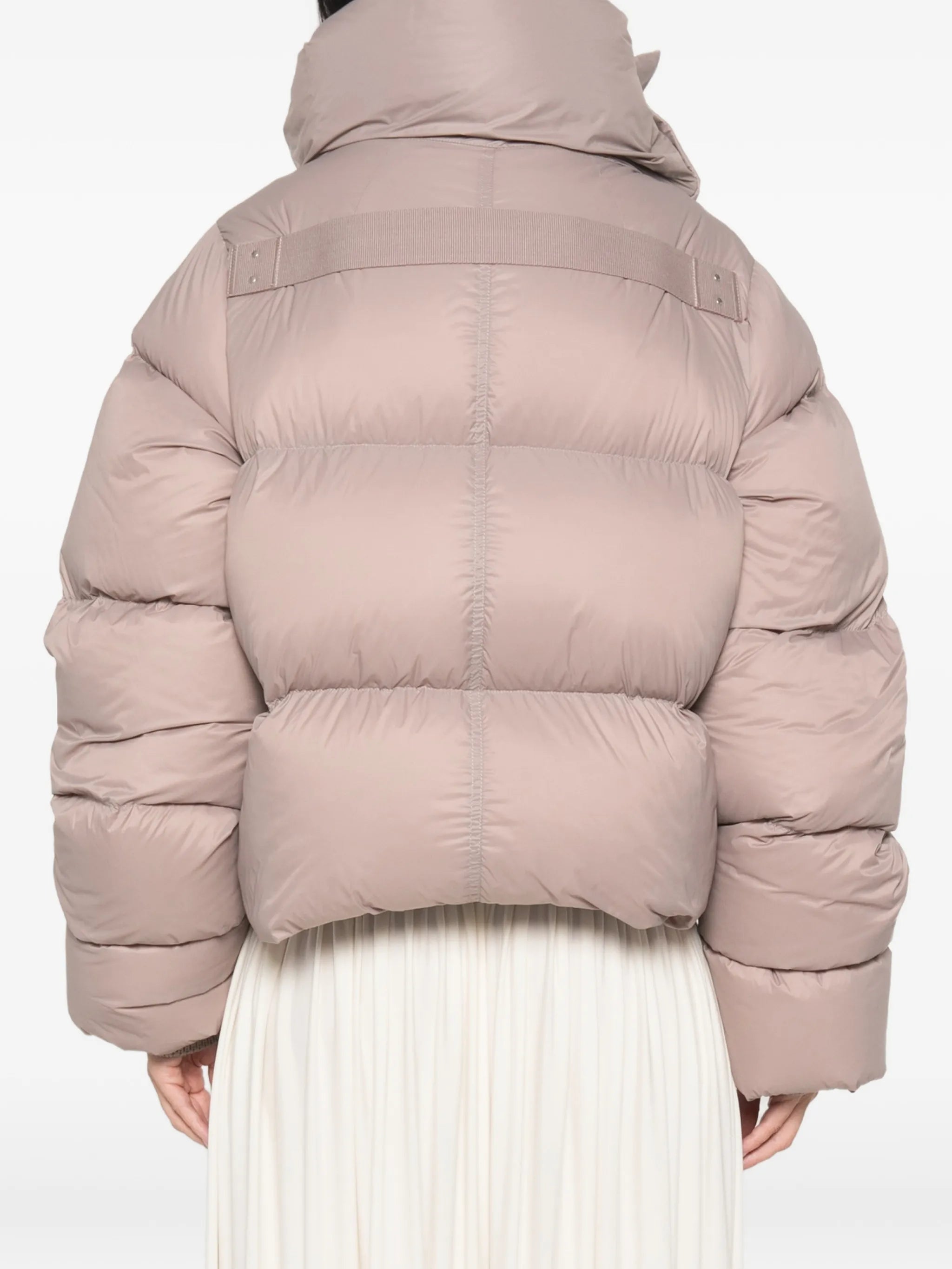 Tower funnel neck jacket in nylon