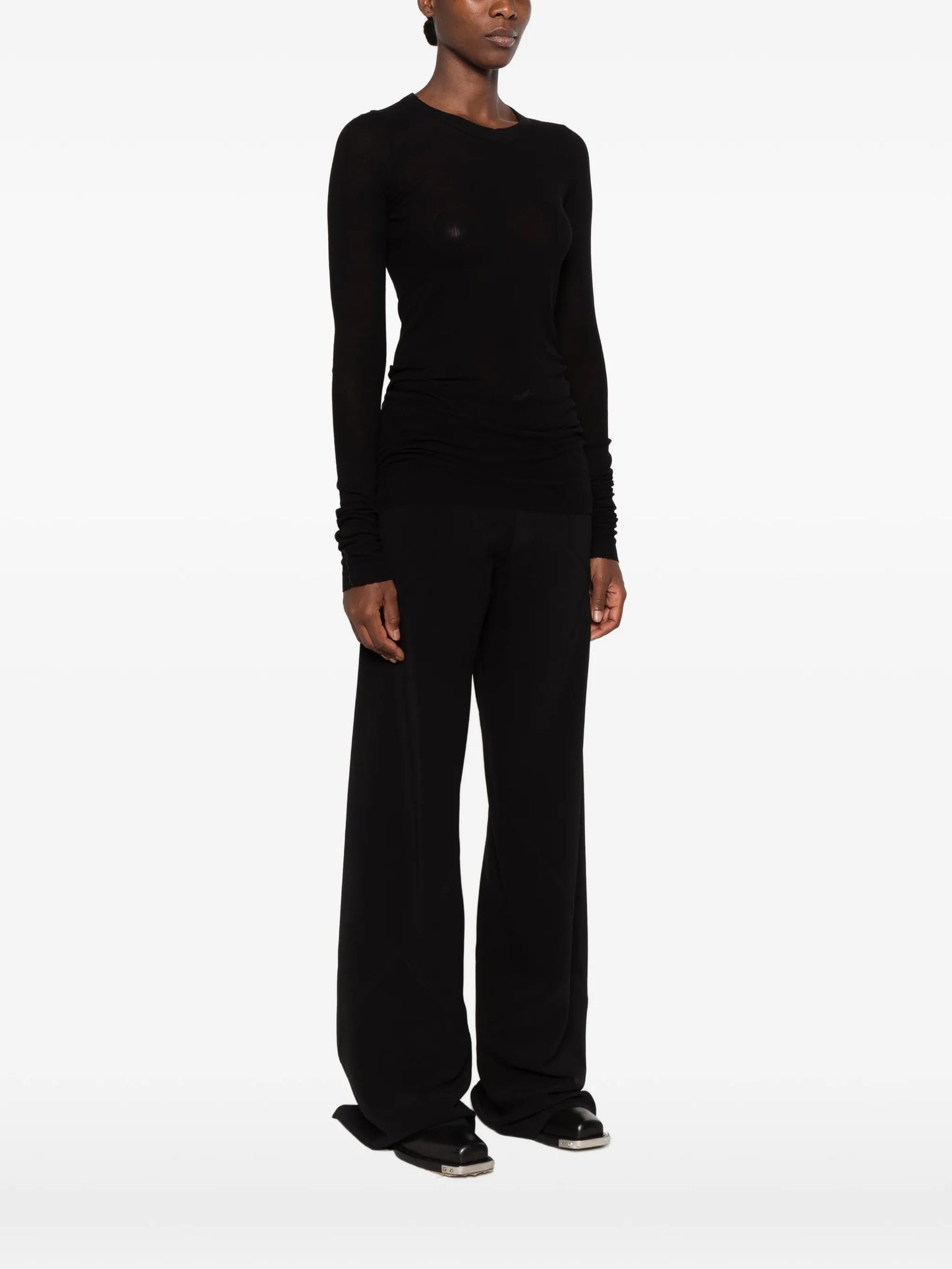 Tower Rib LS T raw-cut T-shirt