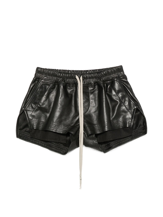 layered drawstring-waist shorts