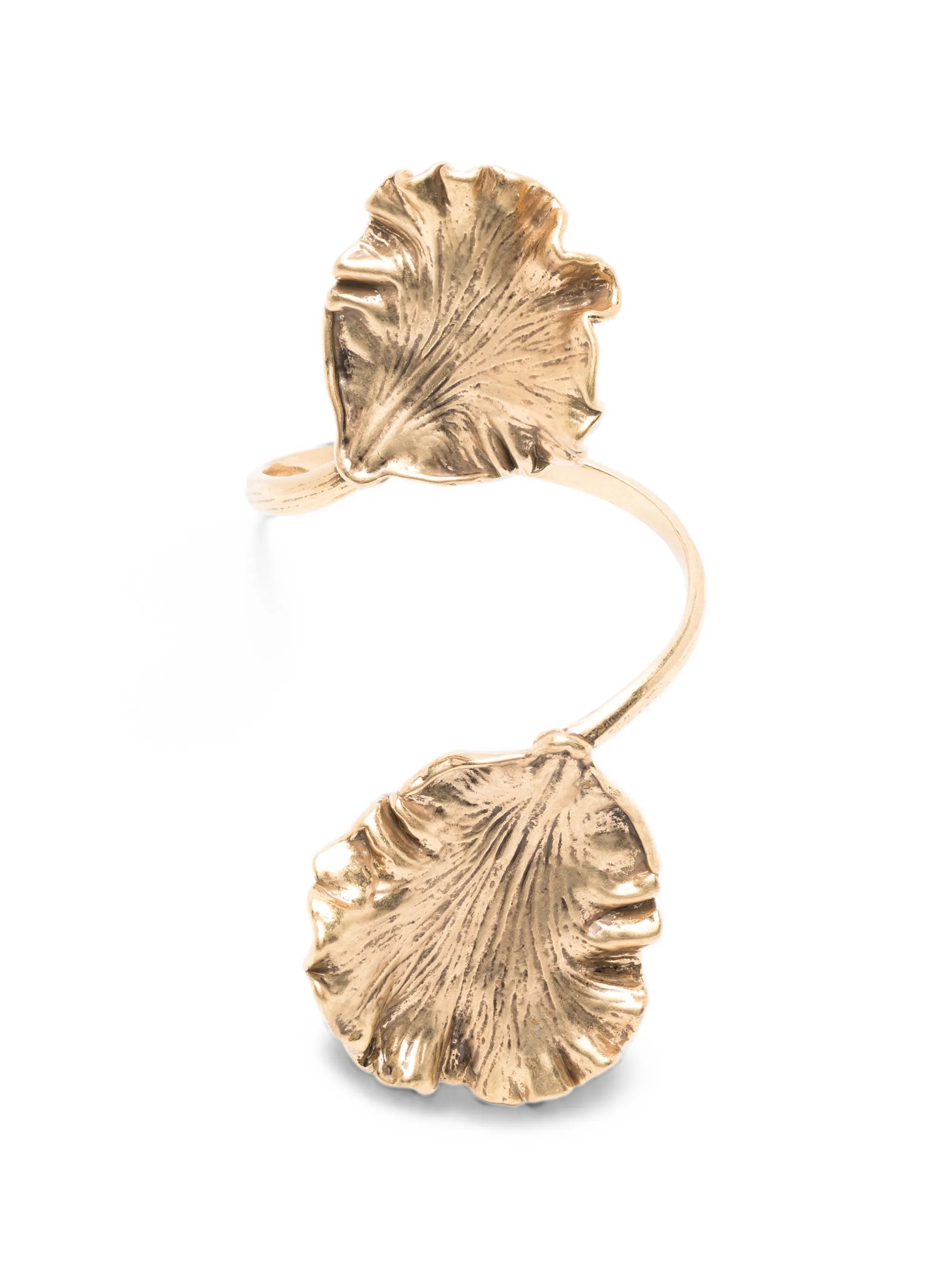 Iris leaf-detail bracelet