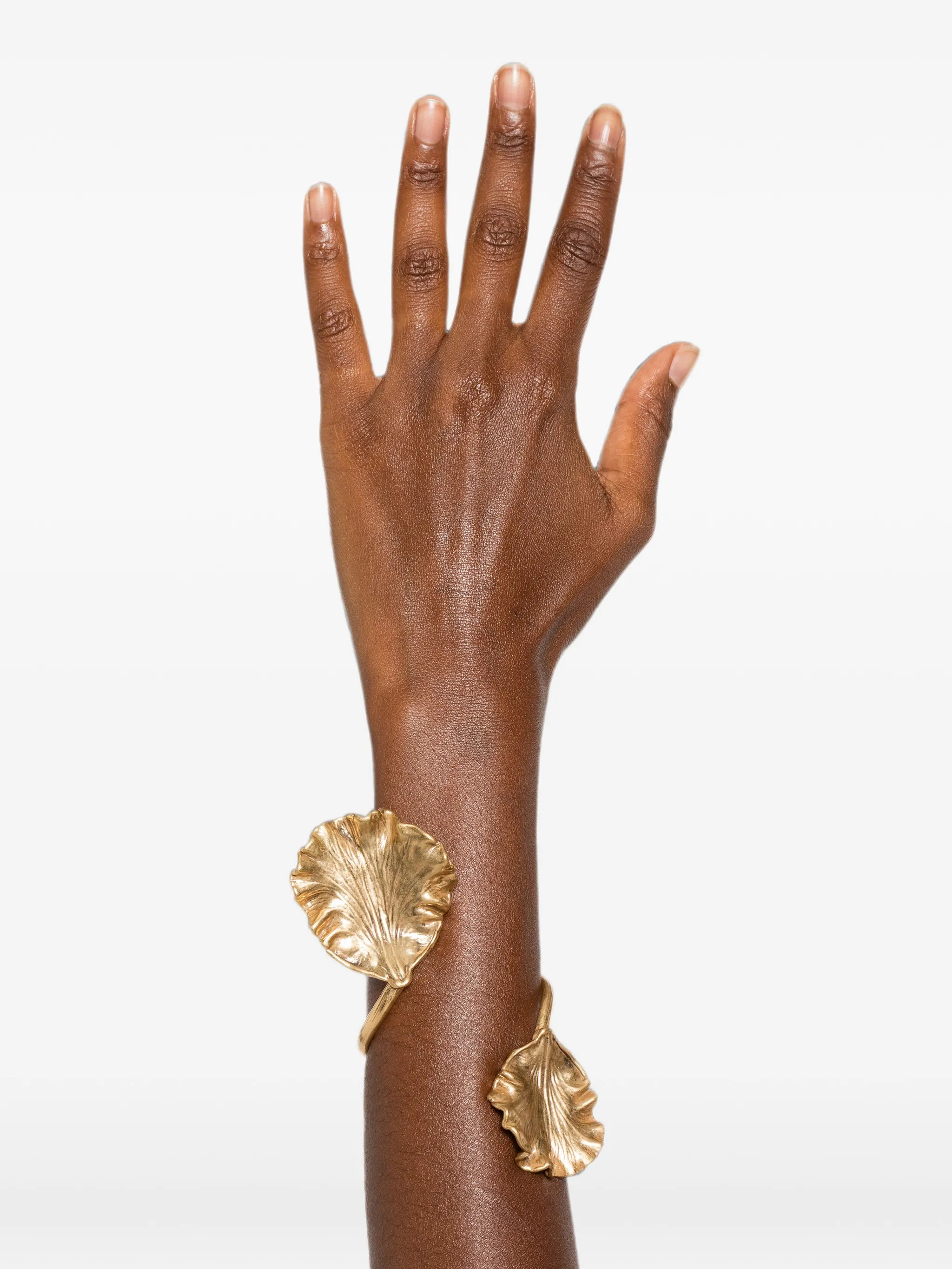 Iris leaf-detail bracelet