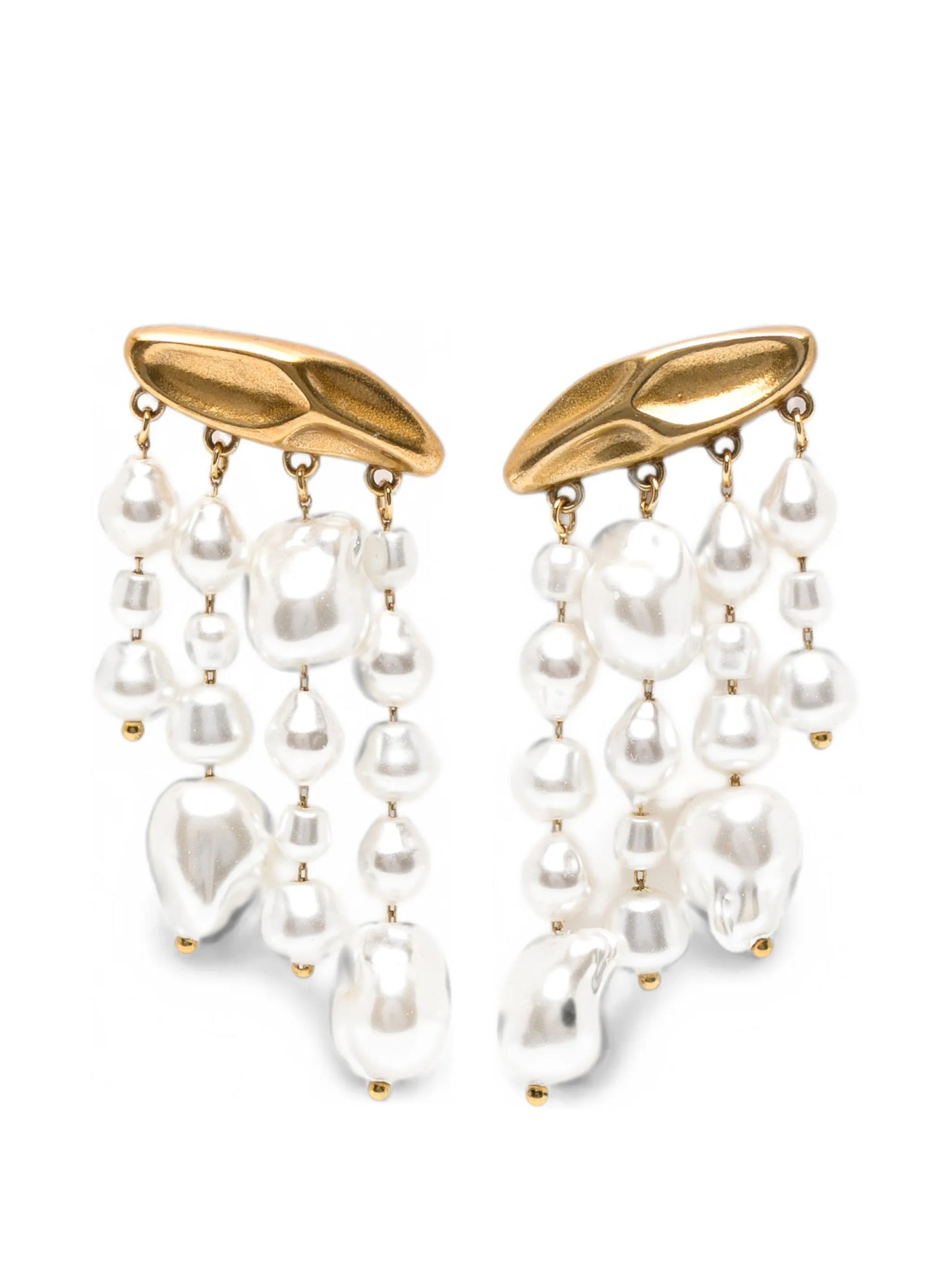 pearl-drop earrings
