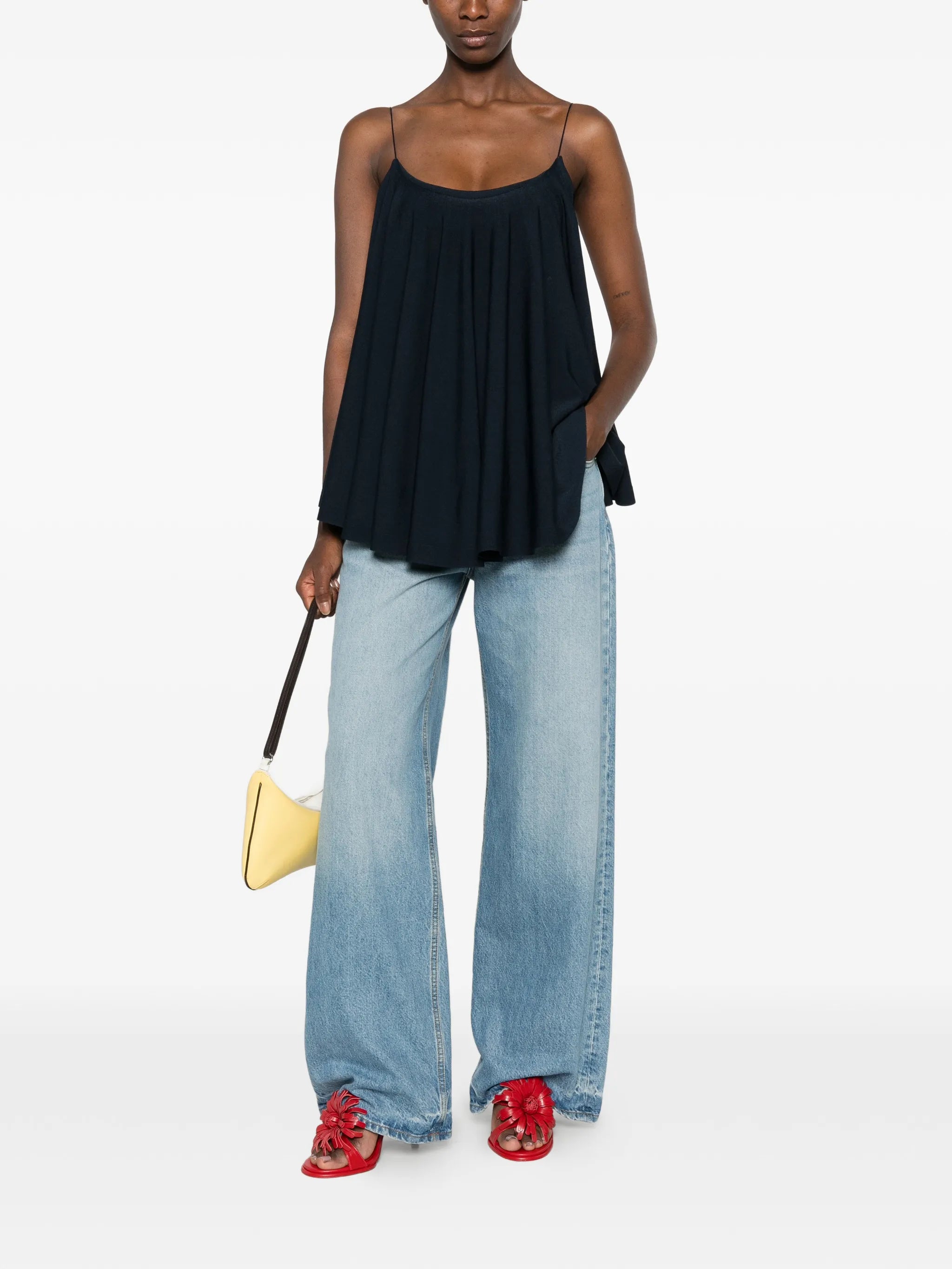 Le Haut Voile pleated top