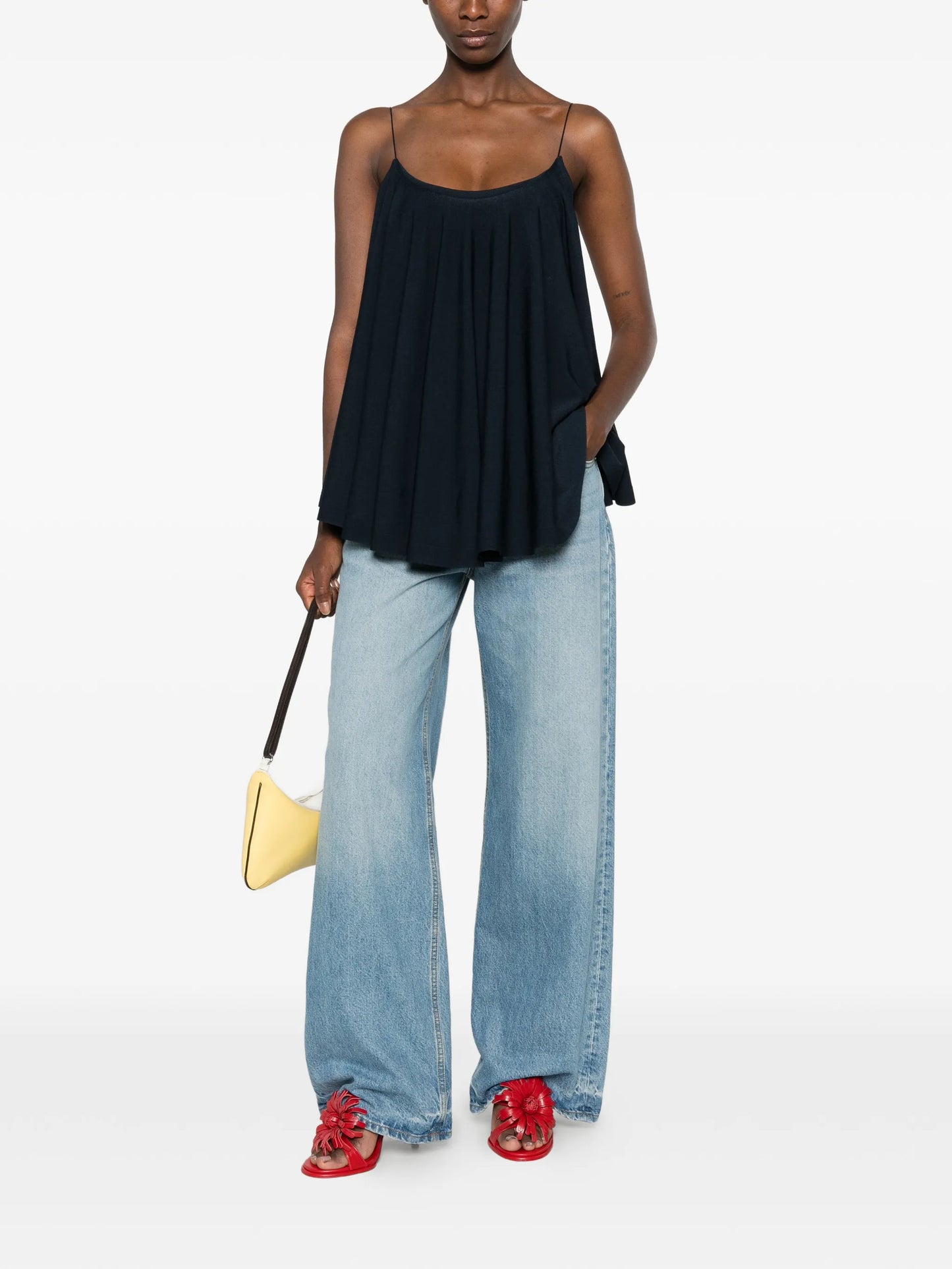 Le Haut Voile pleated top