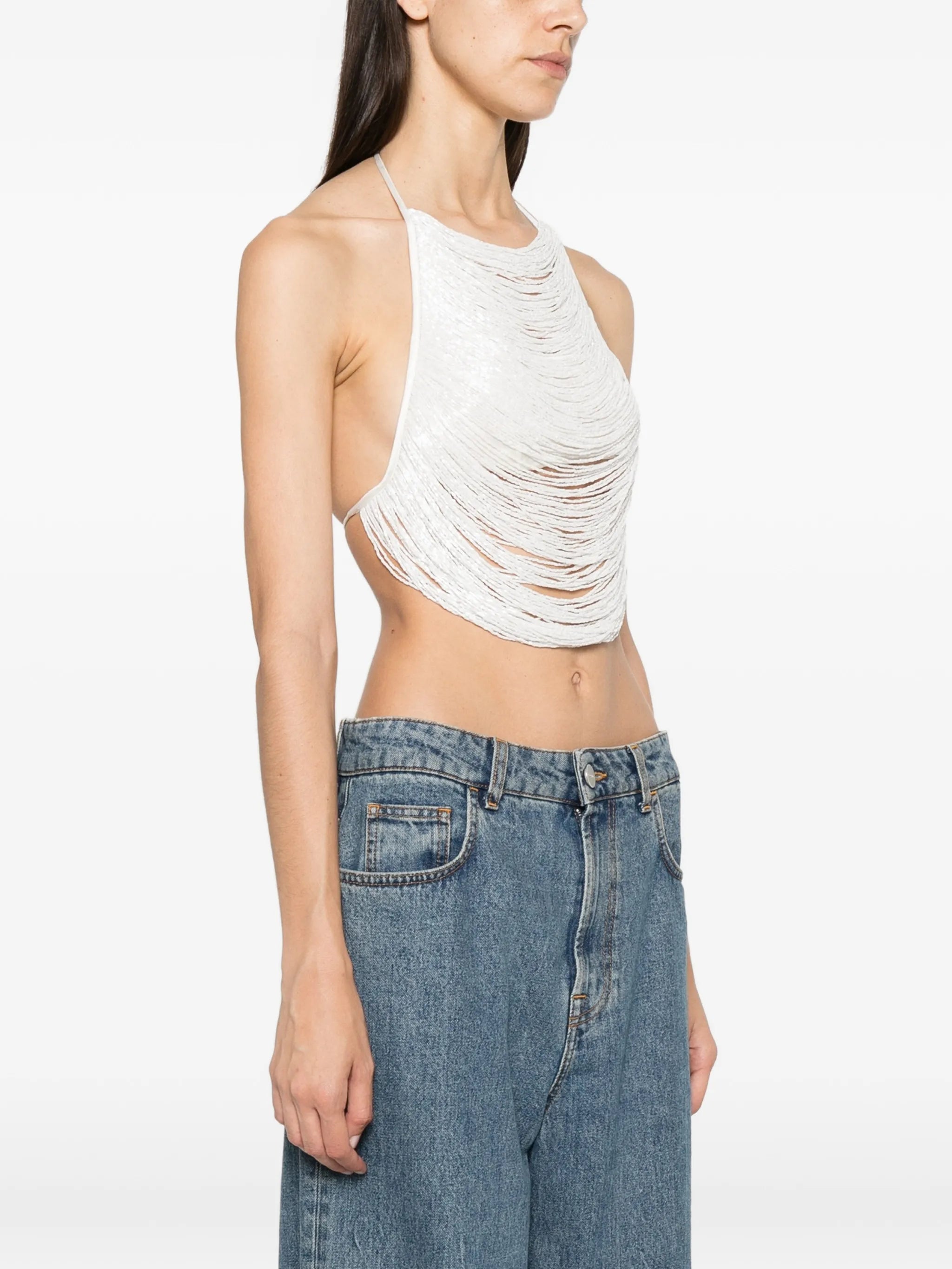 Tanner sequin-embellished top