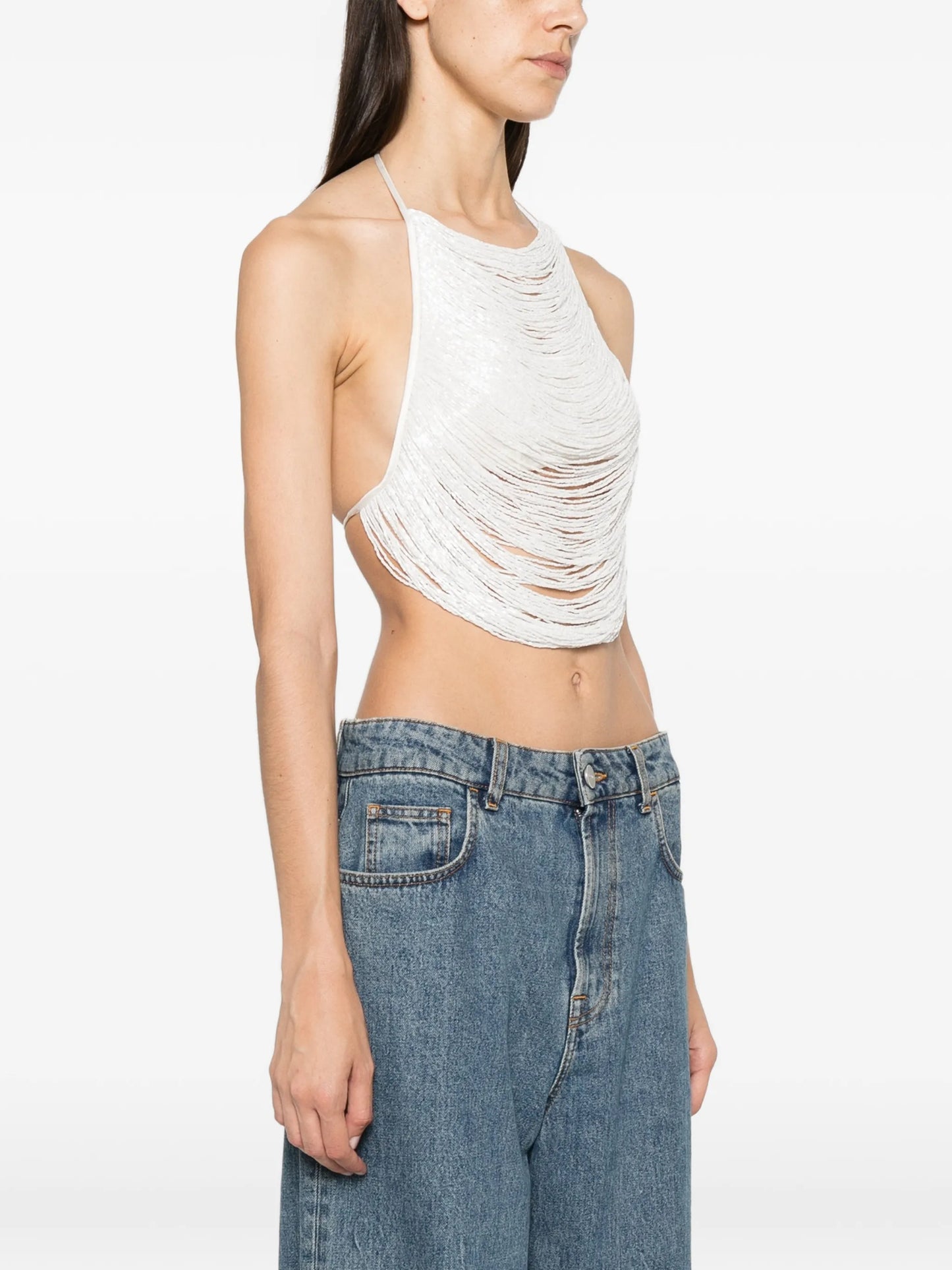 Tanner sequin-embellished top