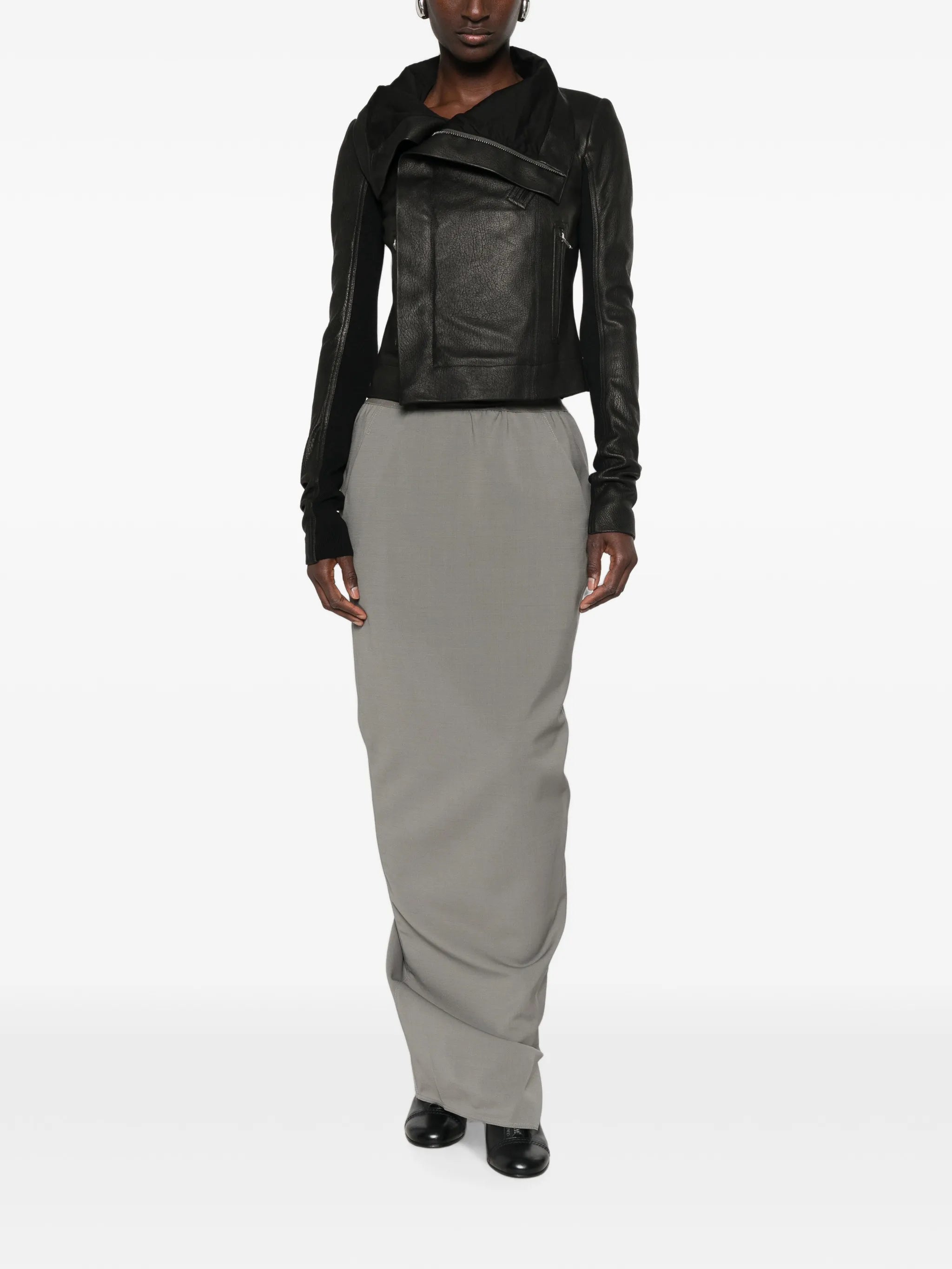 Tower classic biker jacket in naked lamb