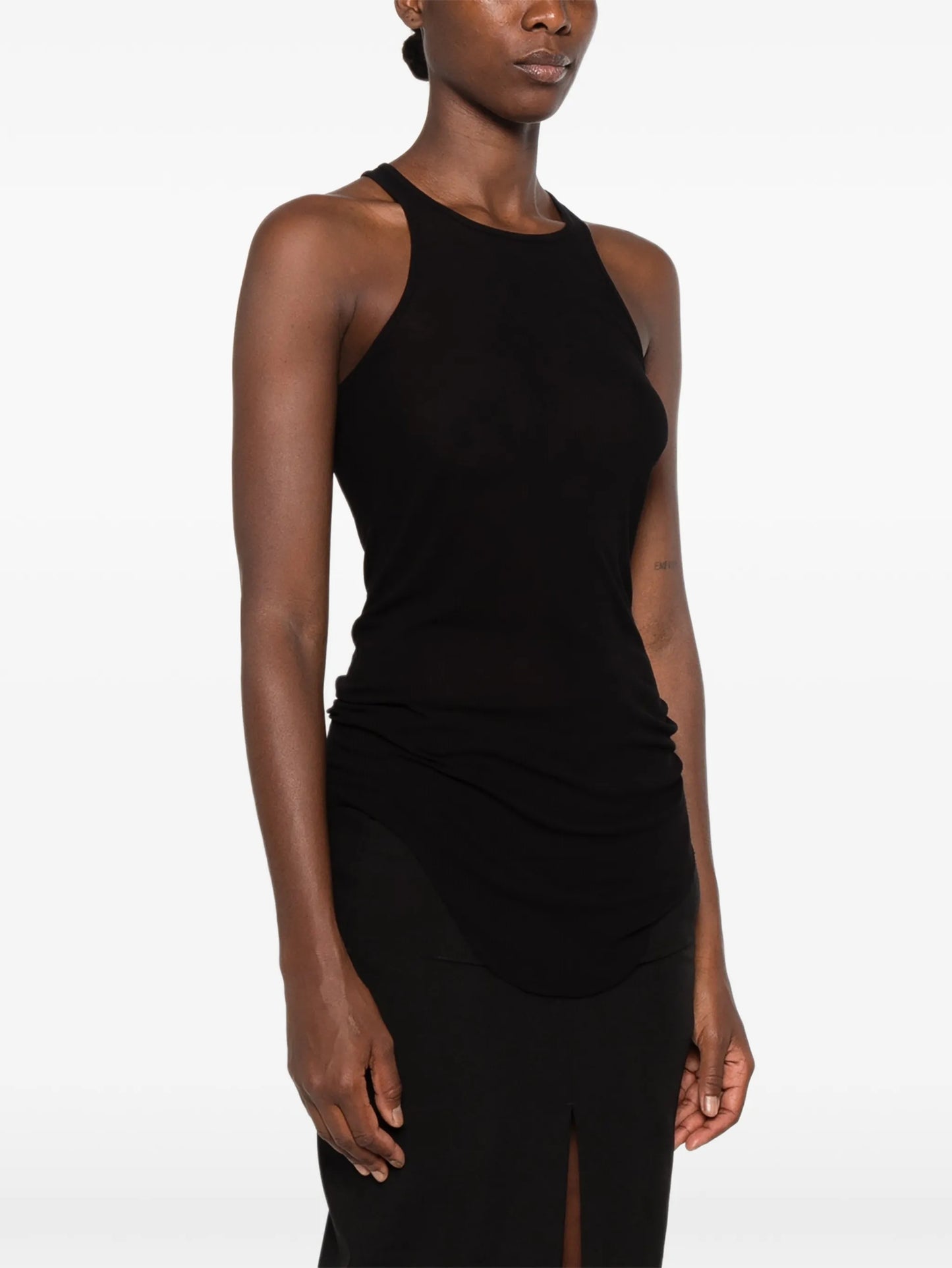 ribbed-knit tank top