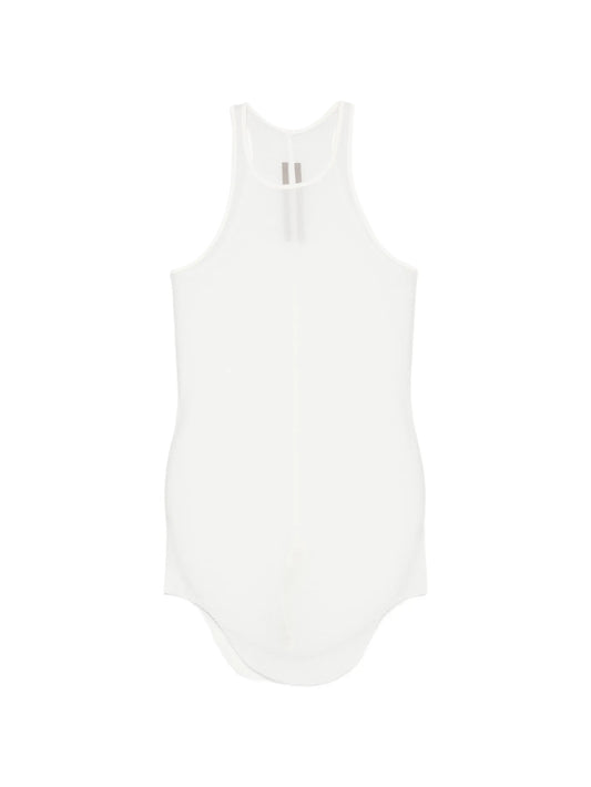 Tower basic rib tank in viscose silk rib jersey