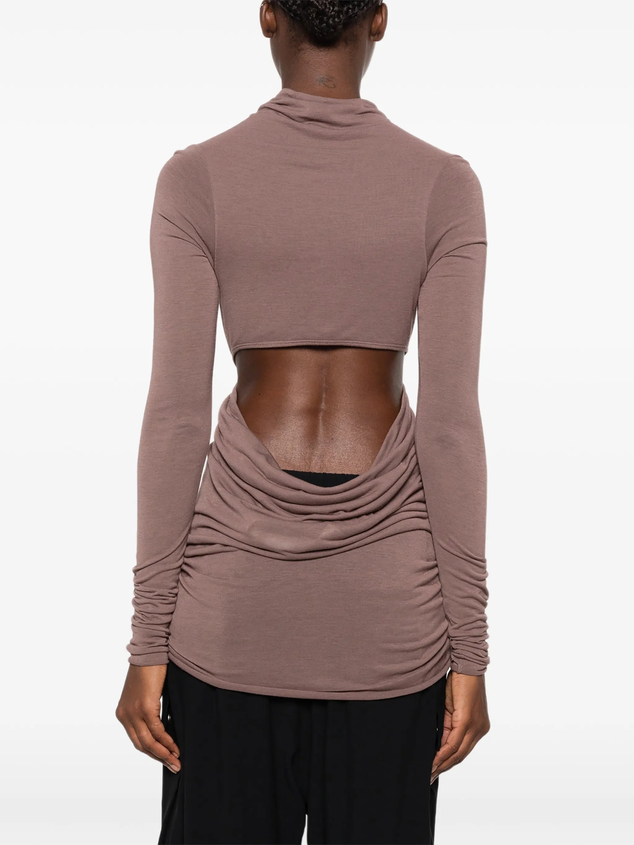 Sunpeel ruched cut-out top