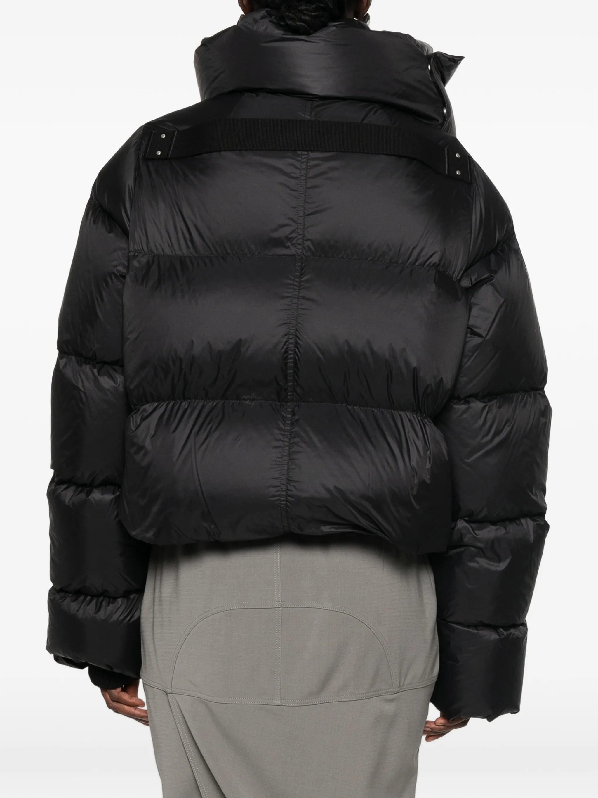 funnel-neck down jacket