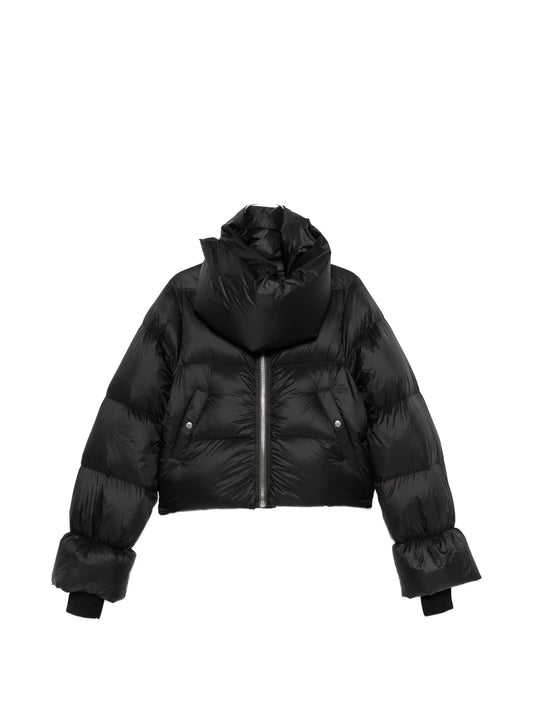 funnel-neck down jacket