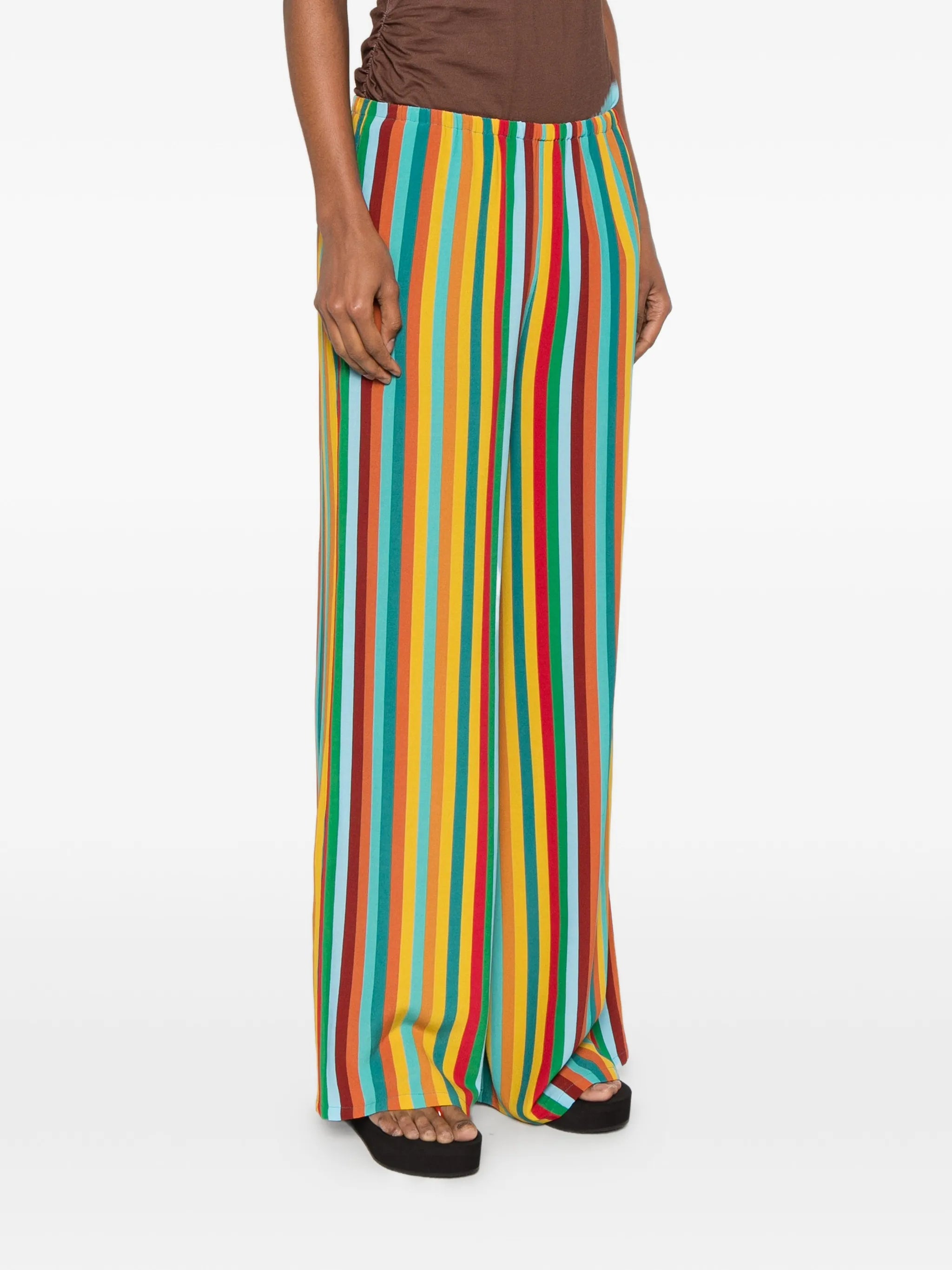 Nella striped-pattern palazzo pants