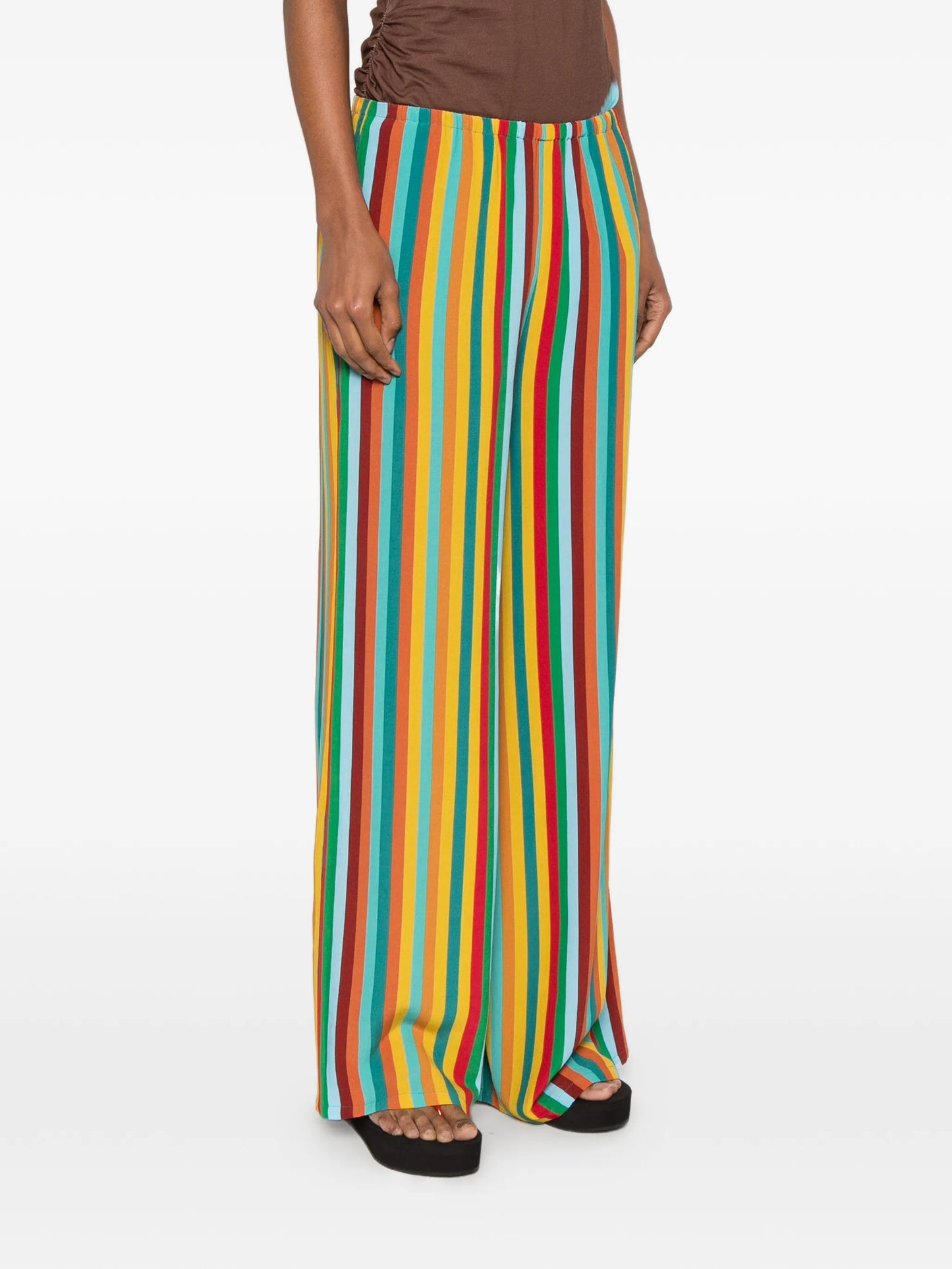 Nella striped-pattern palazzo pants