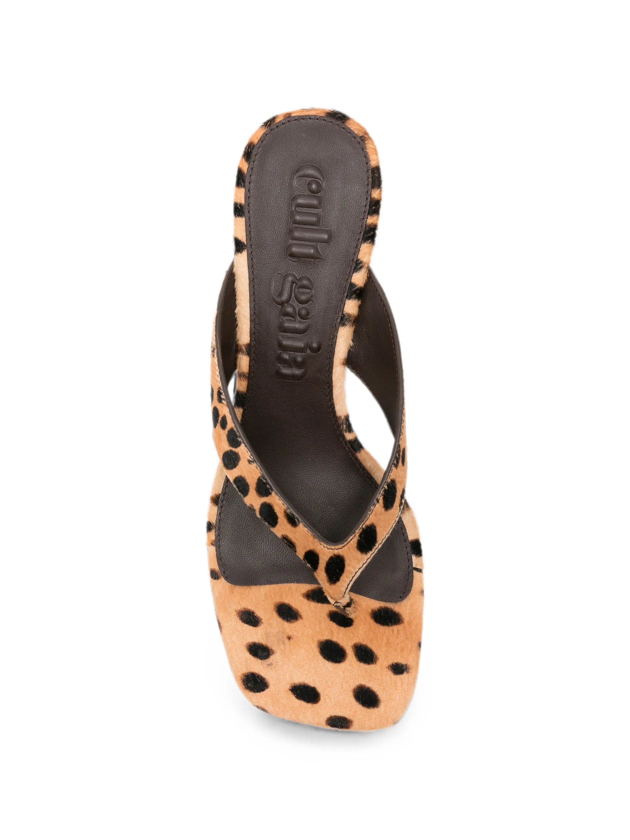 cheetah-print thong sandals