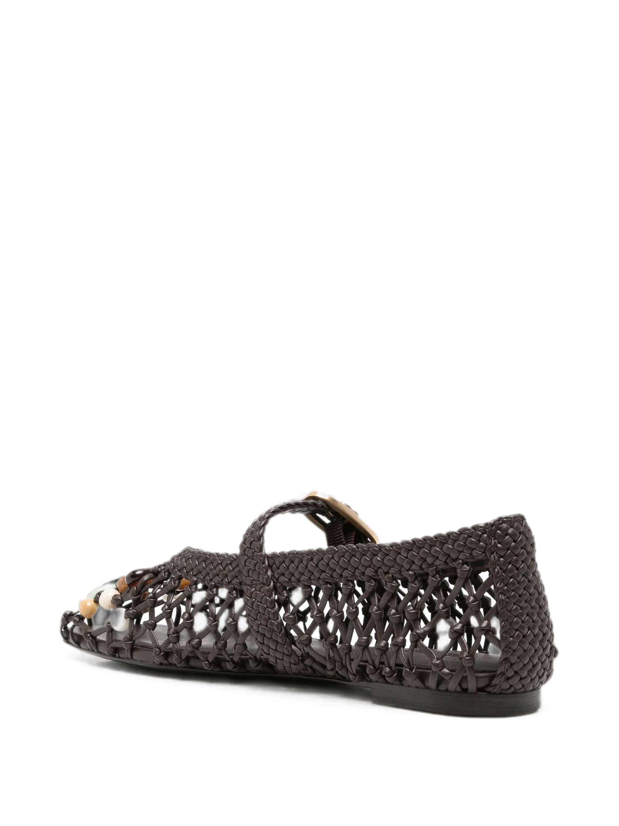 Mercier bead-embellished ballet flats