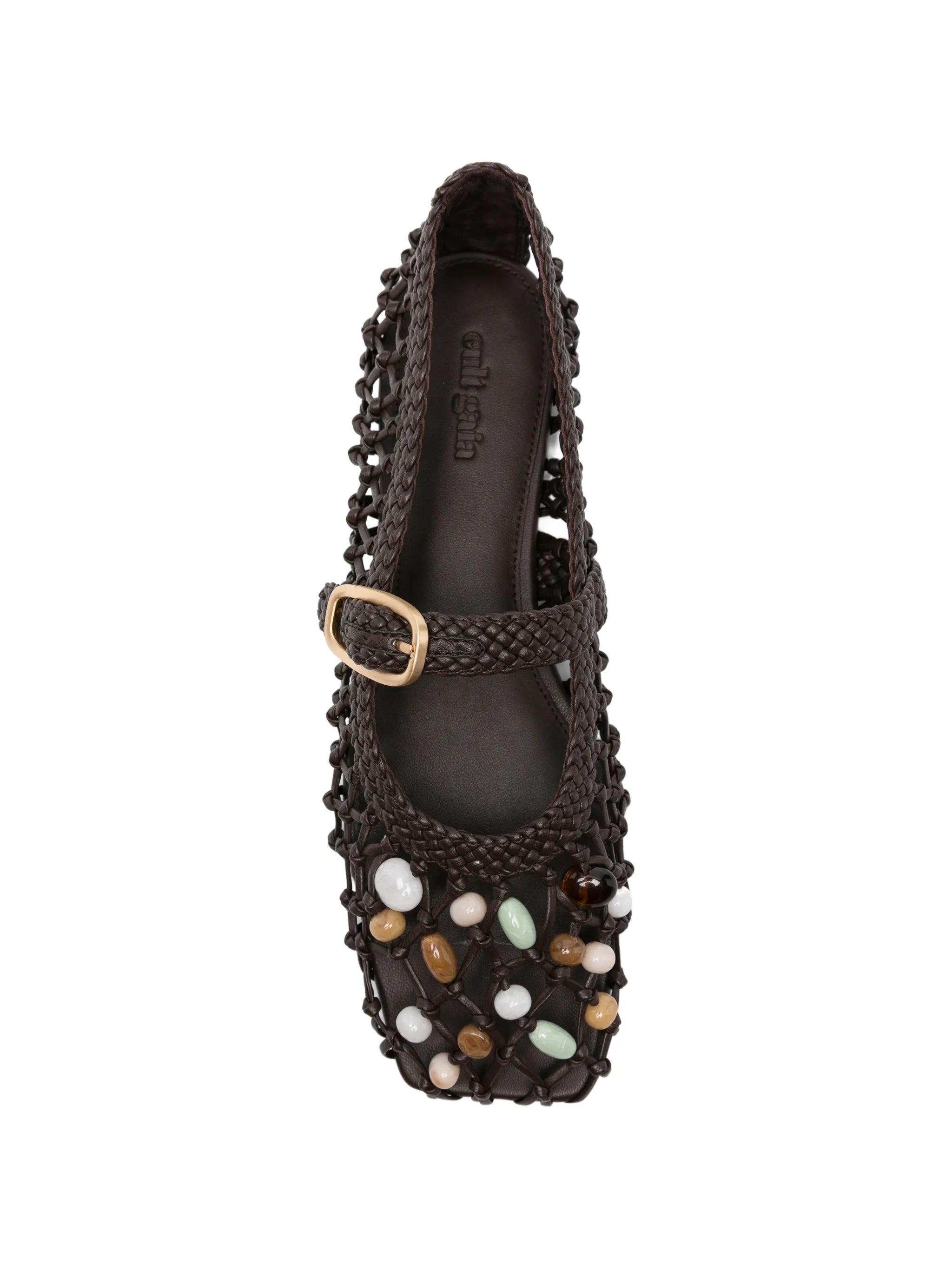 Mercier bead-embellished ballet flats