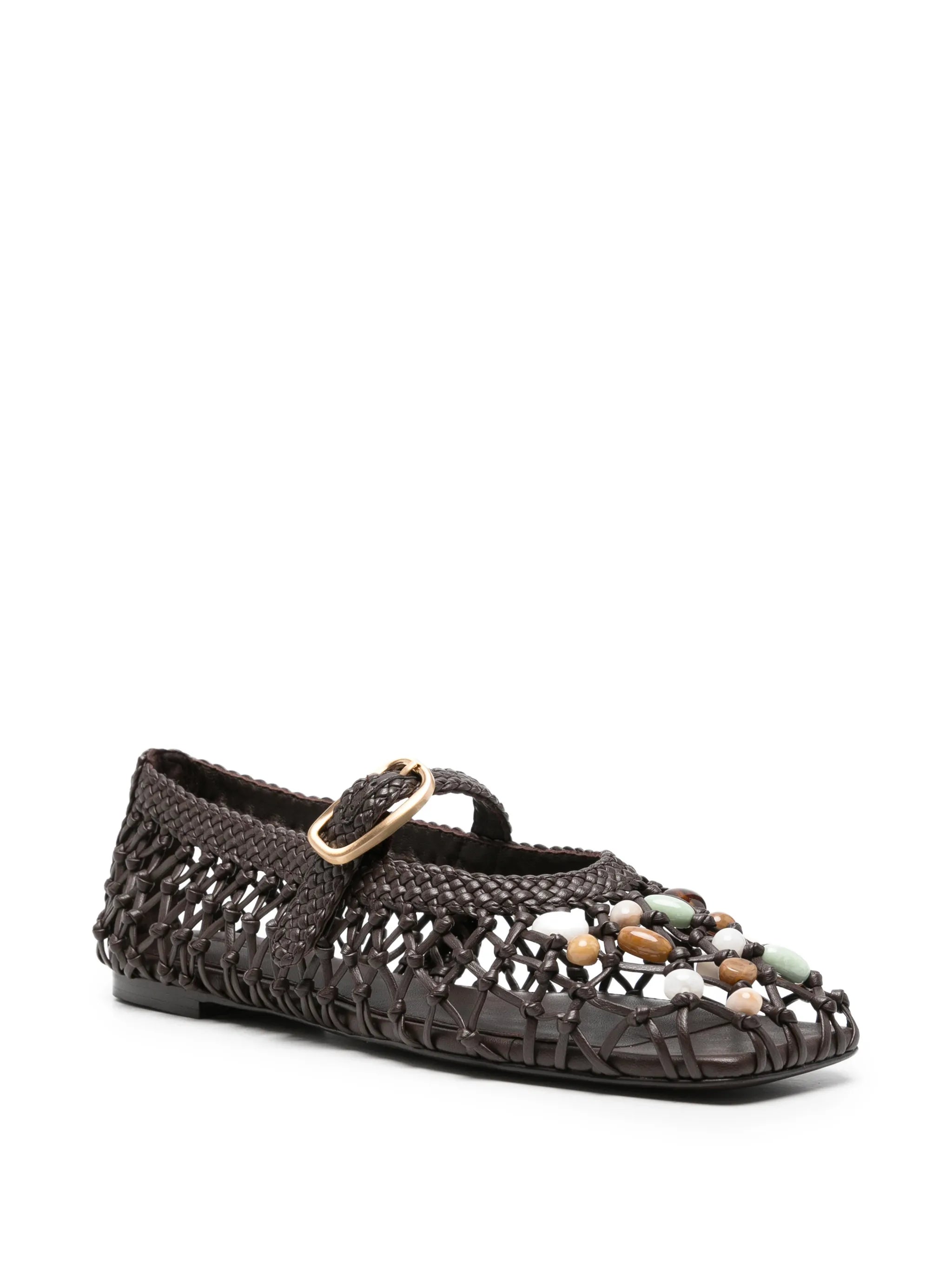 Mercier bead-embellished ballet flats