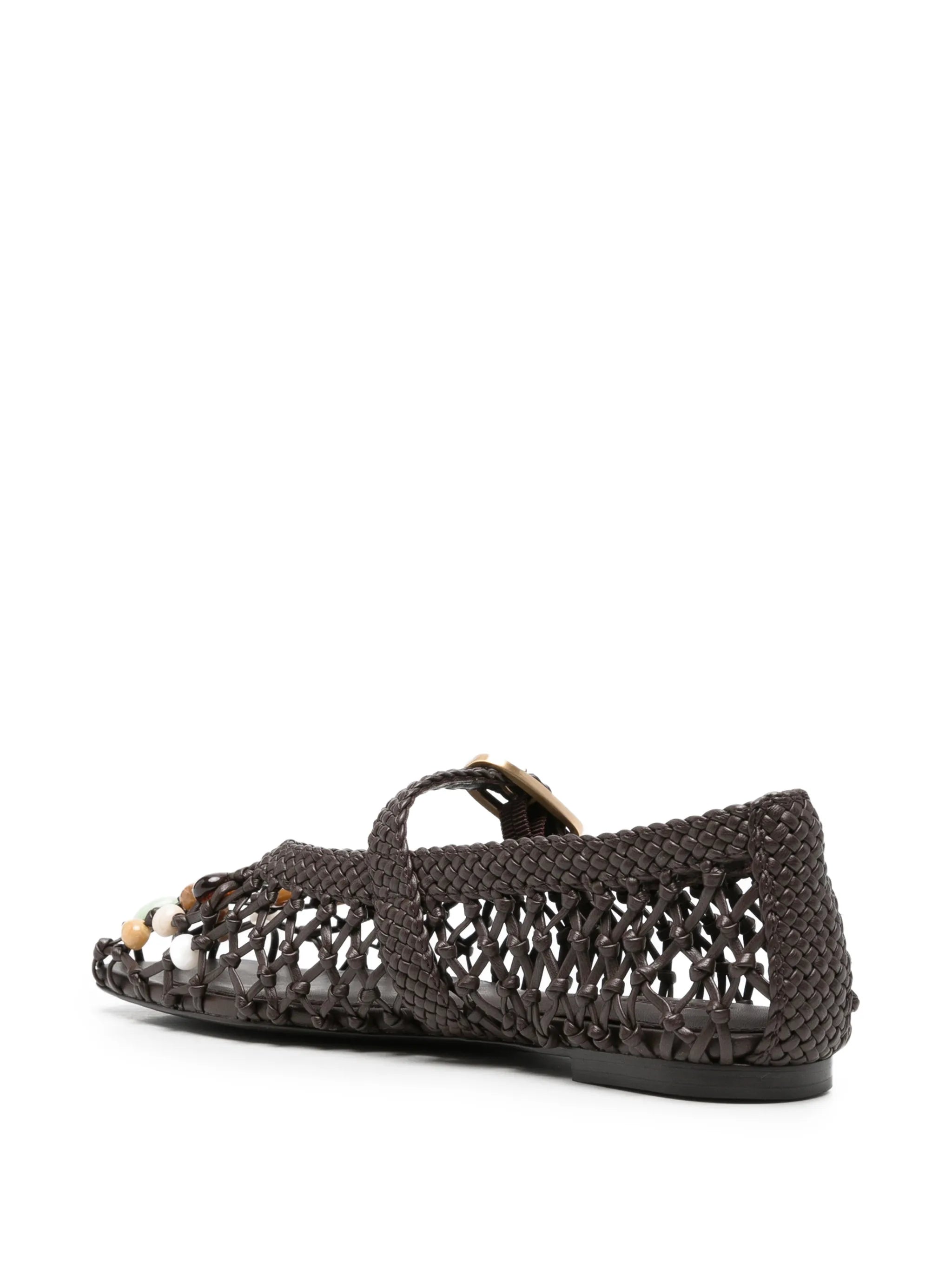 Mercier bead-embellished ballet flats