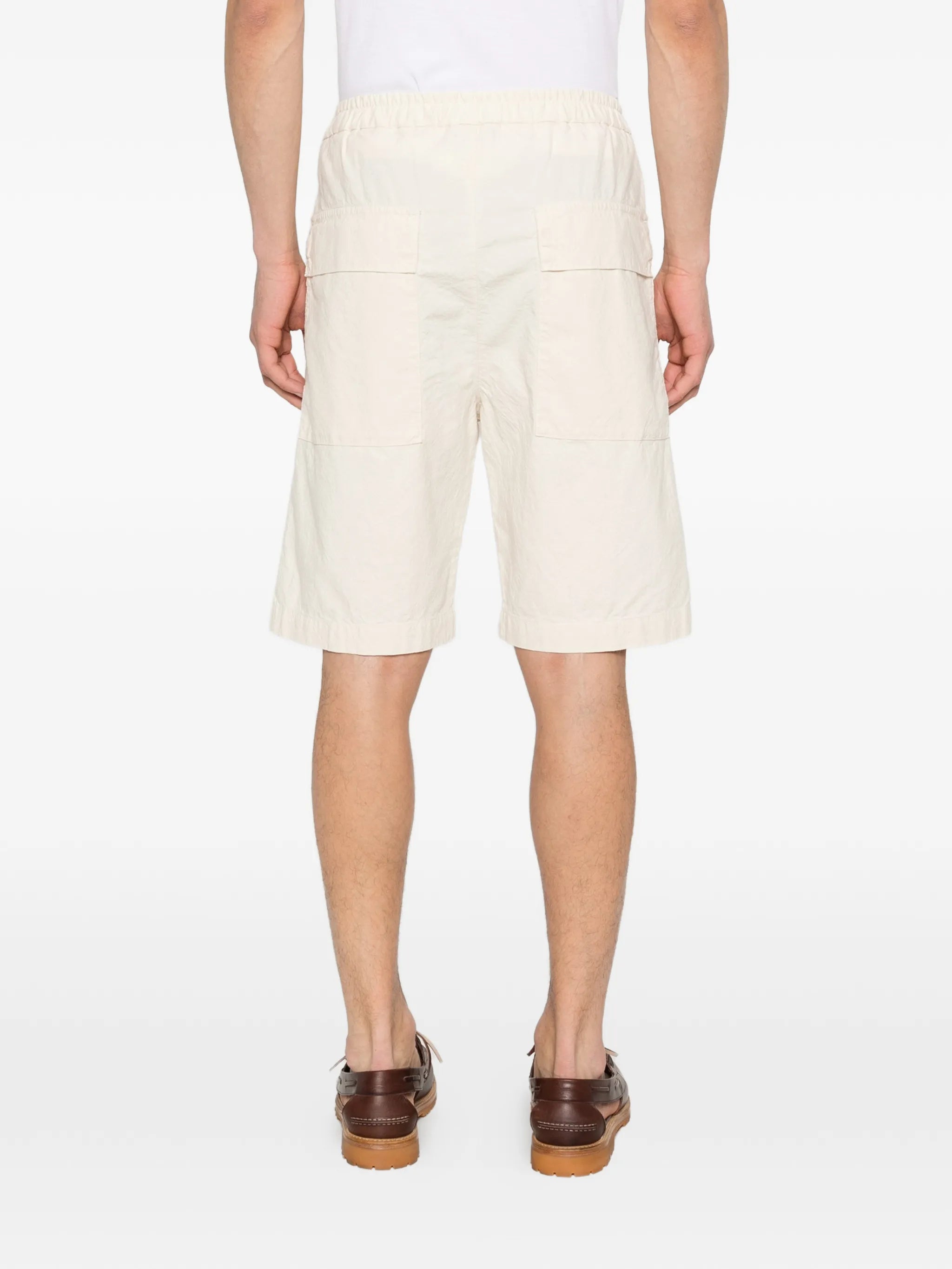 elasticated-waistband shorts