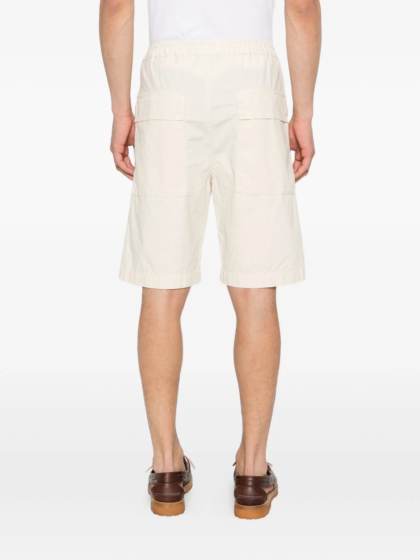 elasticated-waistband shorts