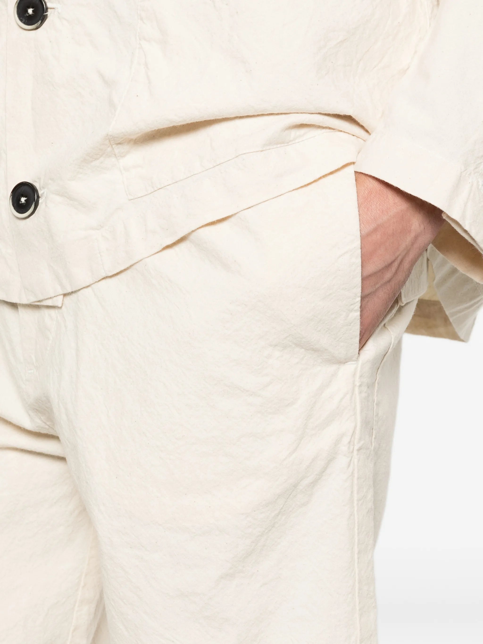 elasticated-waistband shorts