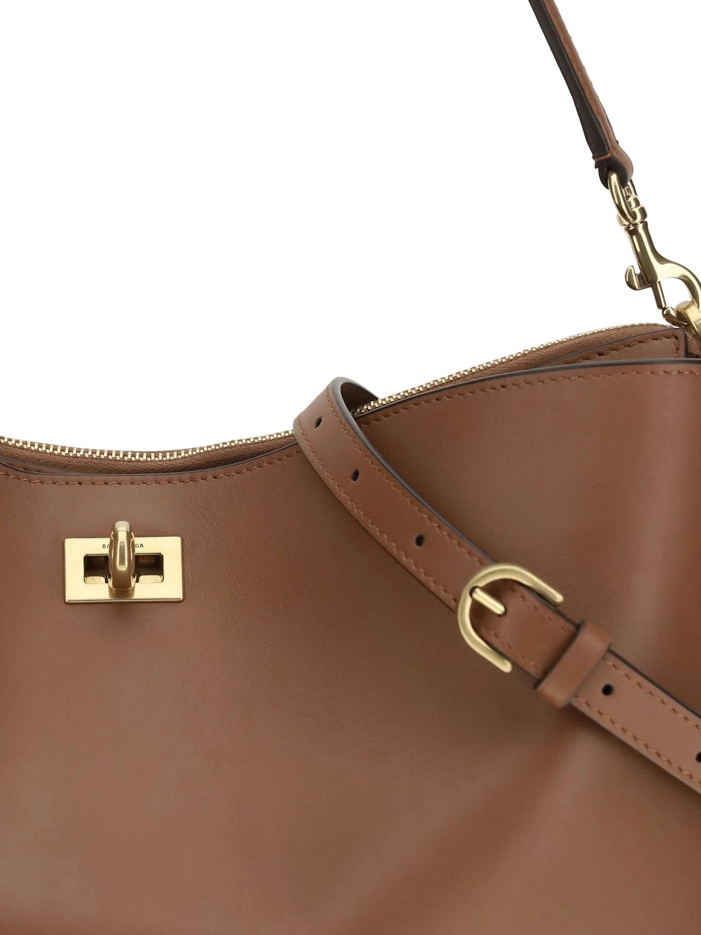 medium Rodeo turnlock leather shoulder bag