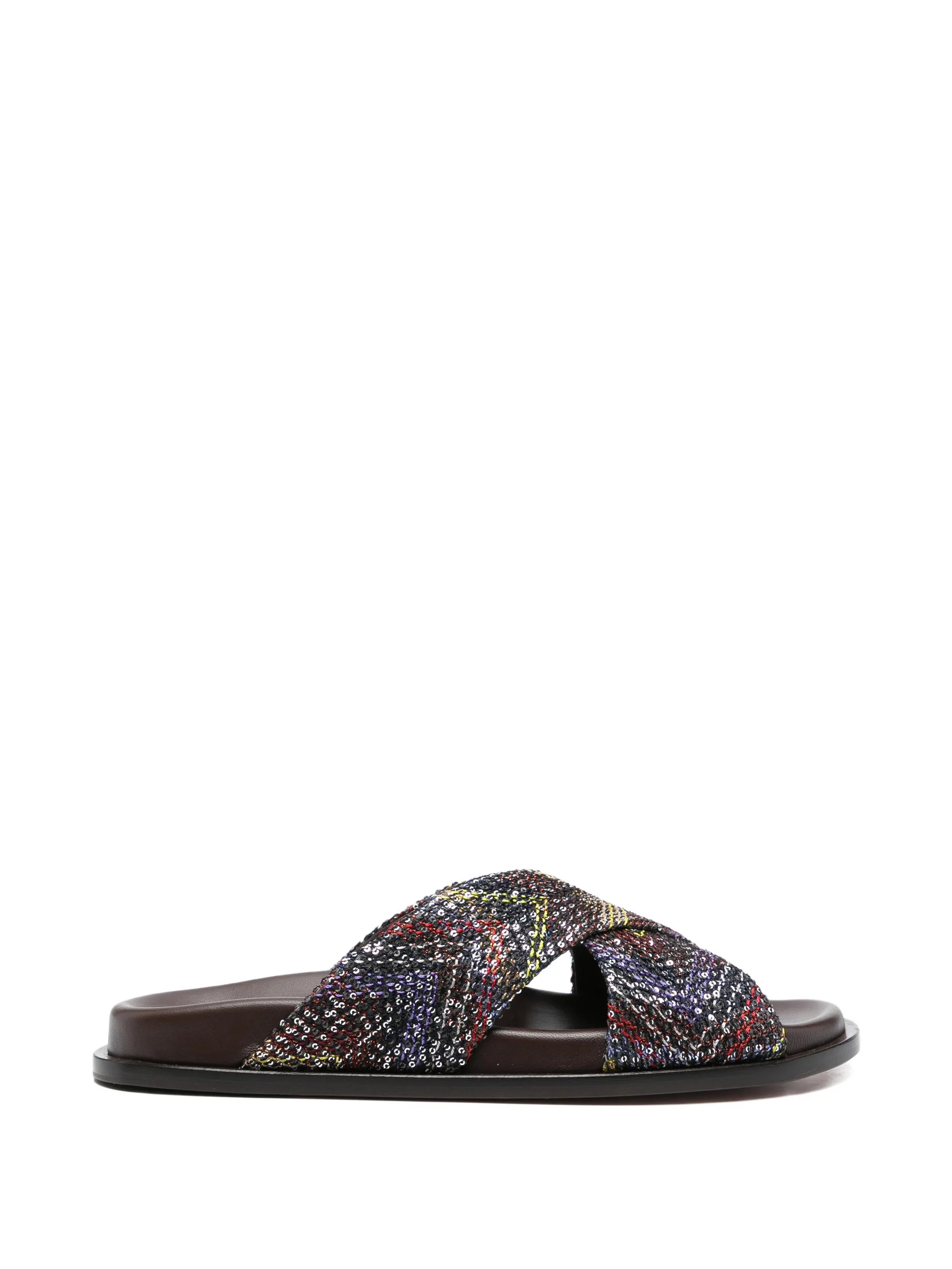 criss-cross-strap sandals