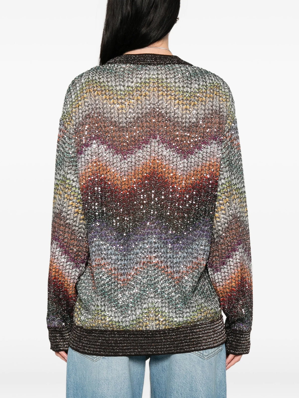 sequinned cardigan