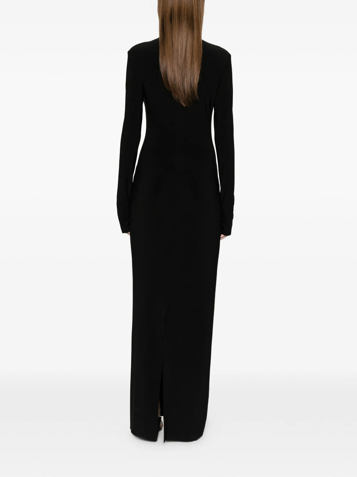 long-sleeve maxi dress
