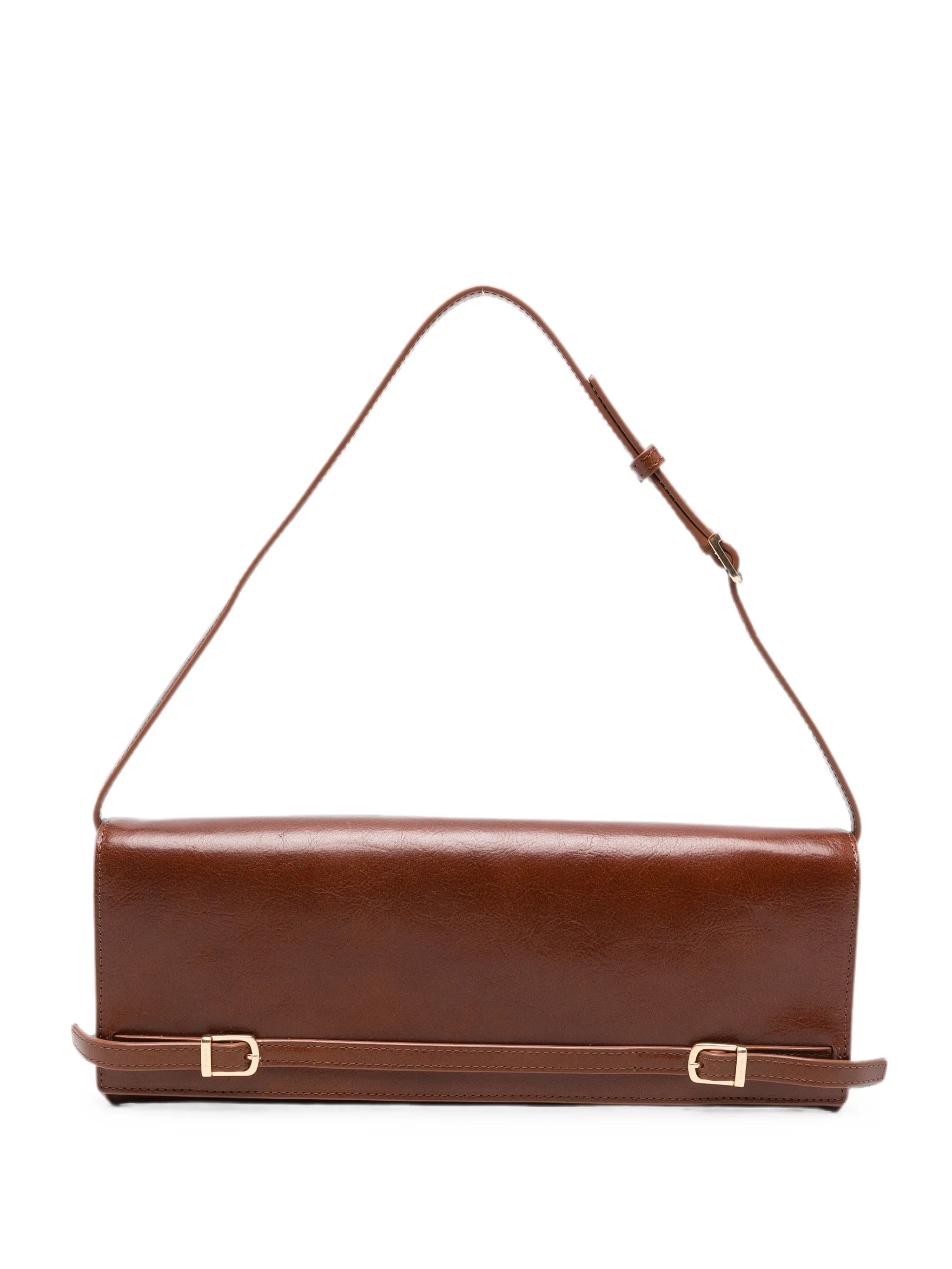 River leather shoulder bag
