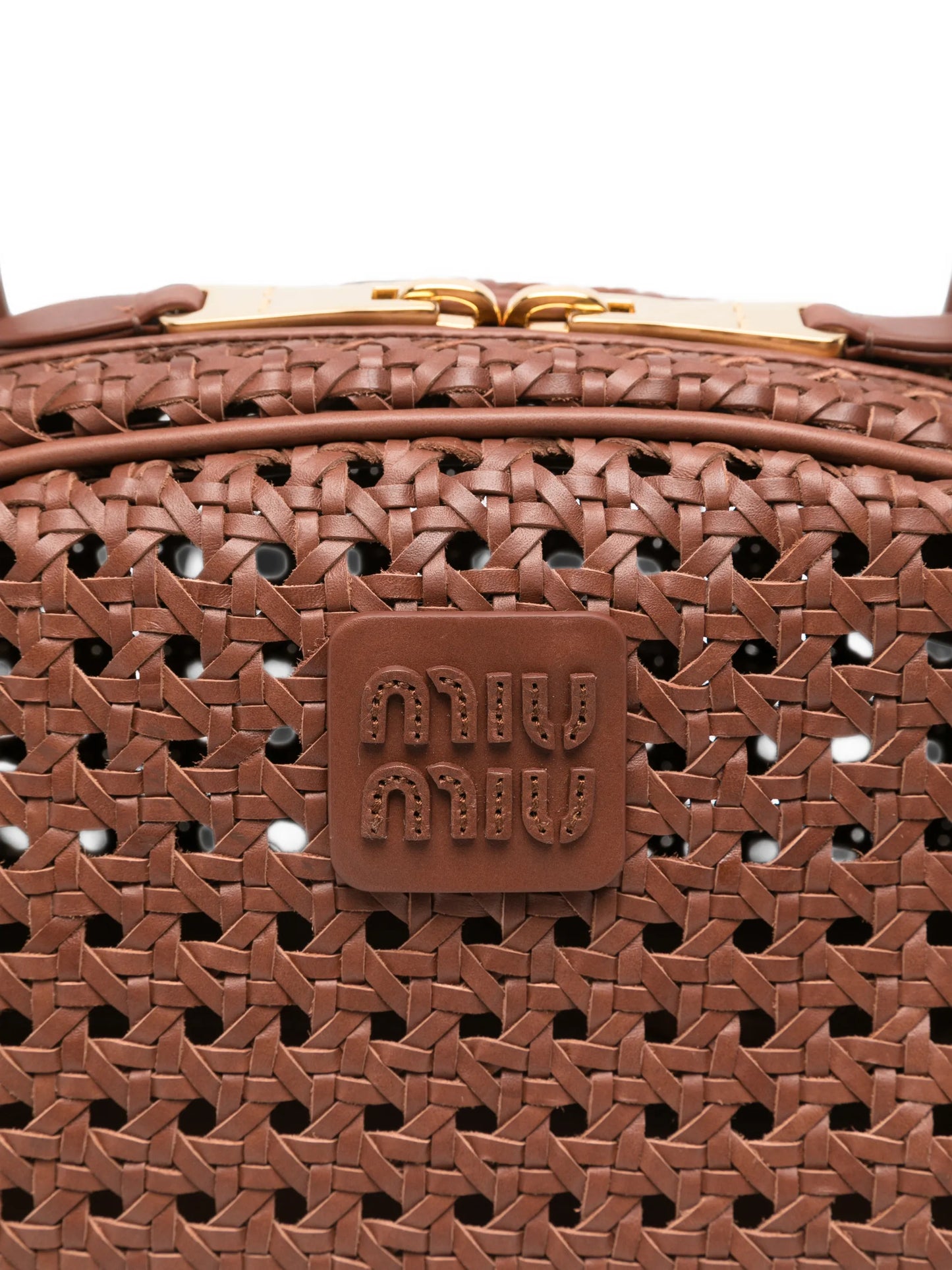 Beau woven leather bag