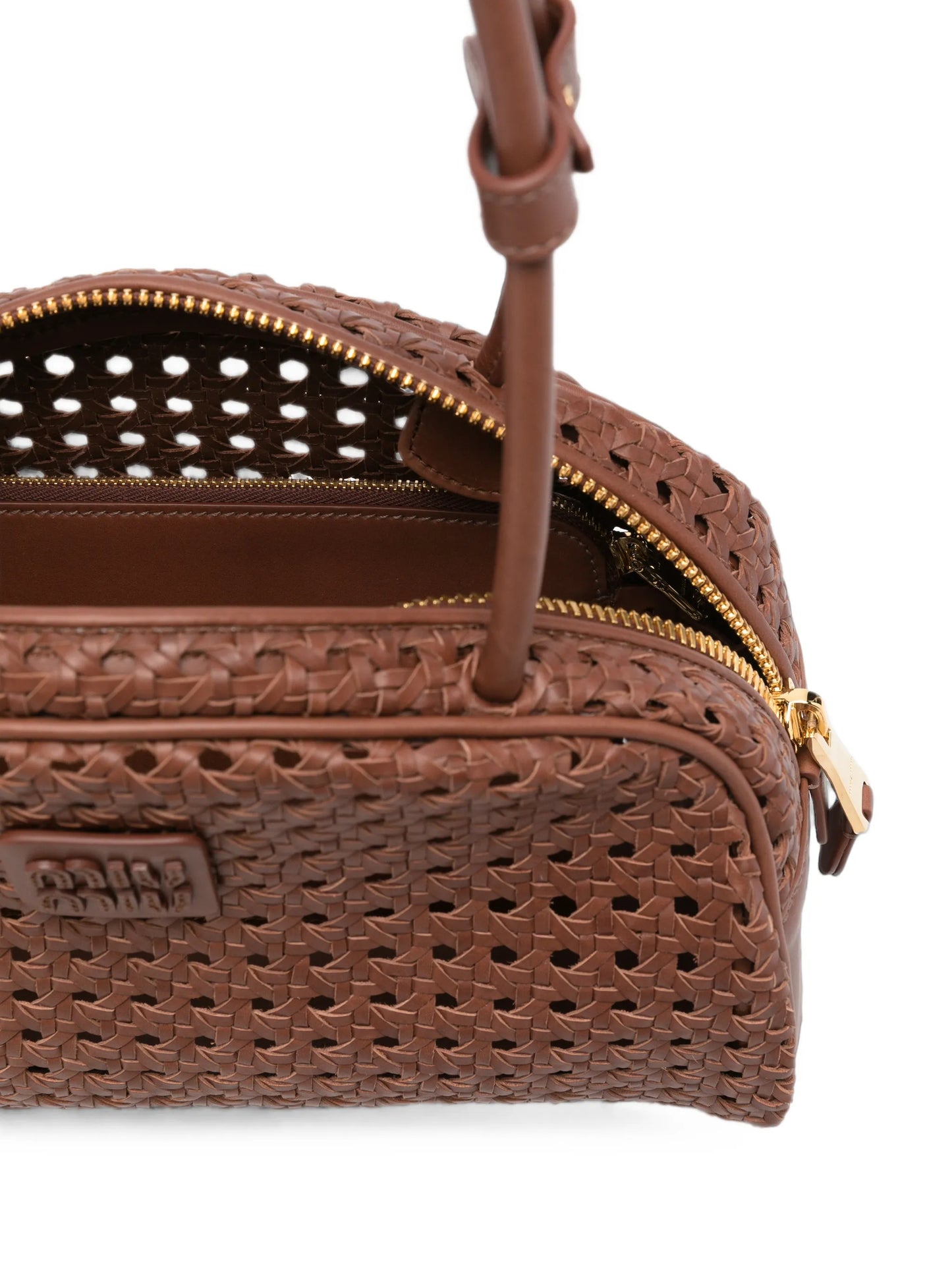 Beau woven leather bag