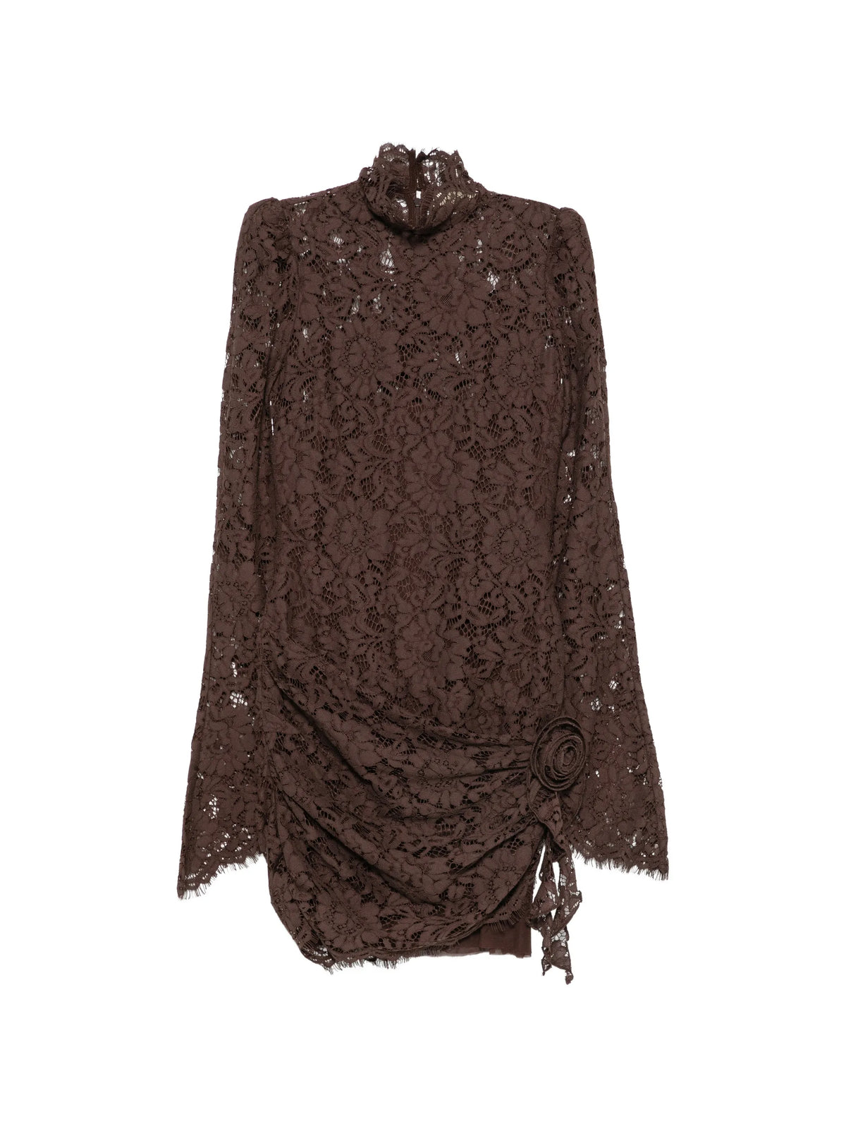 Bodita lace rosette-detail mini dress