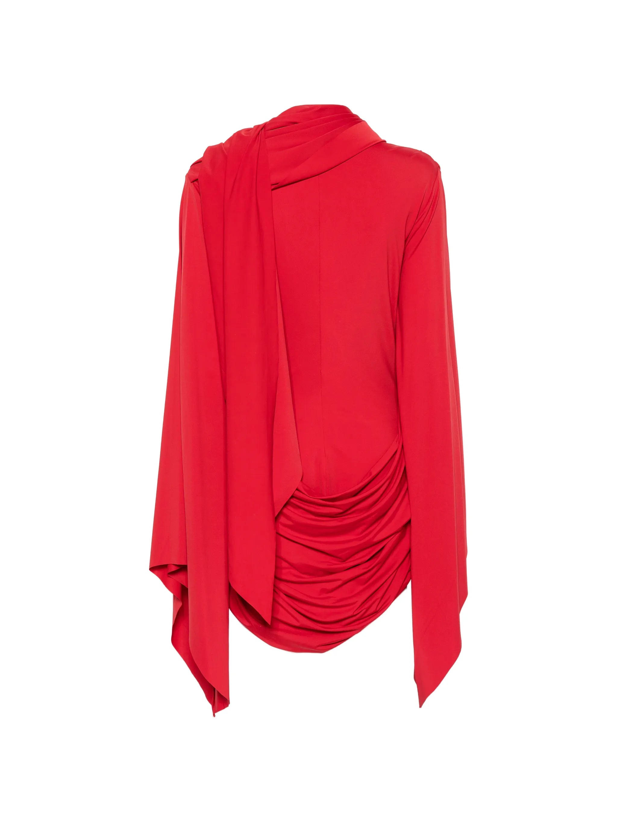 Perisa draped-detail mini dress