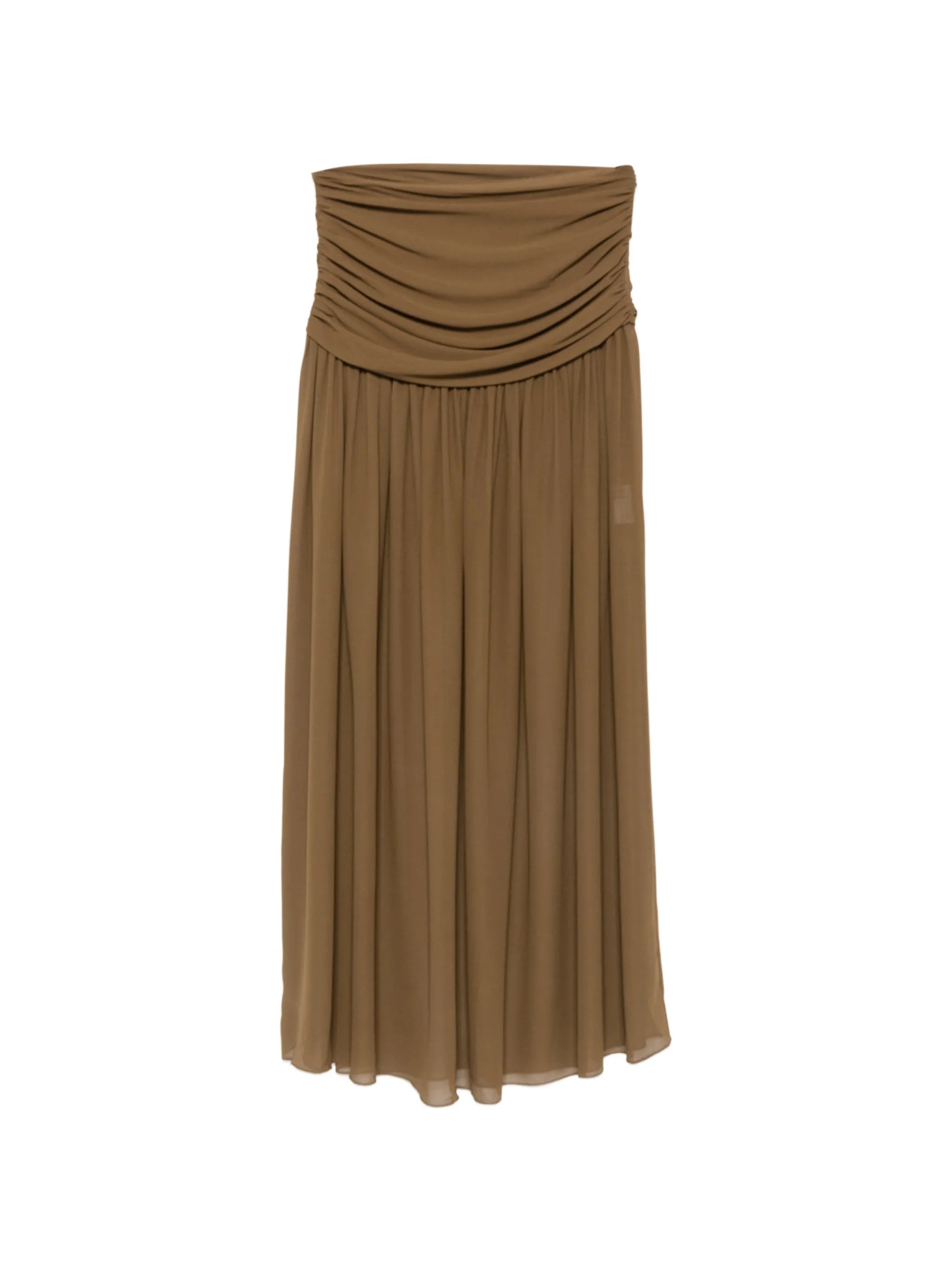 Agapito ruched maxi skirt