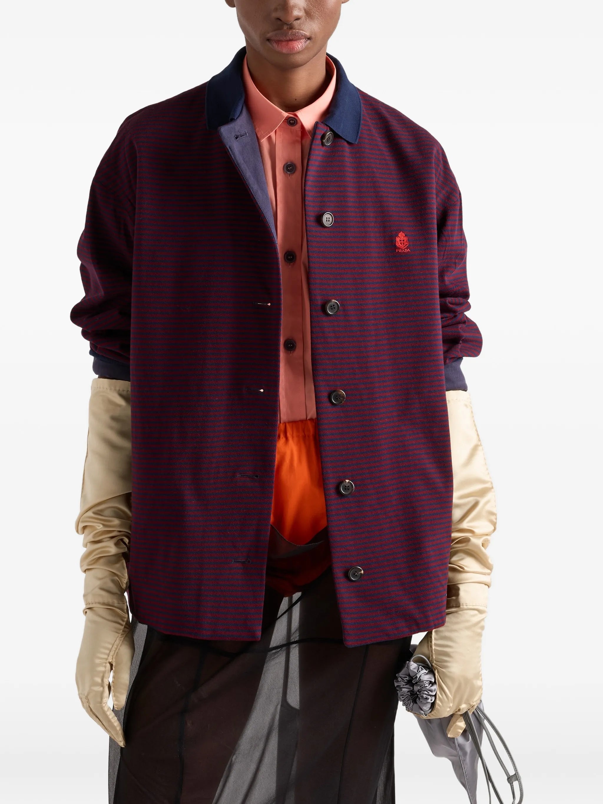 piqué blouson jacket