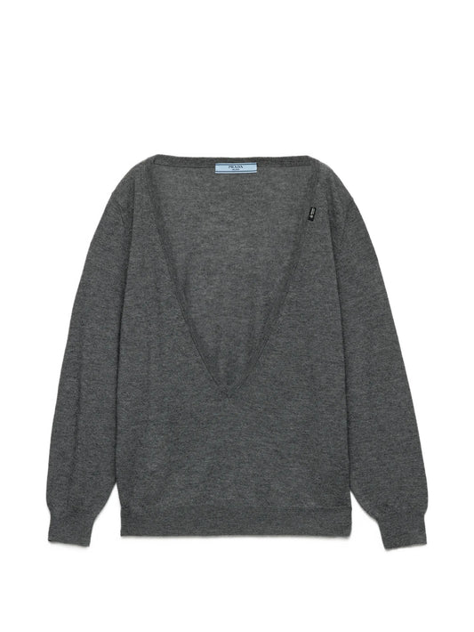 cashmere V-neck sweater