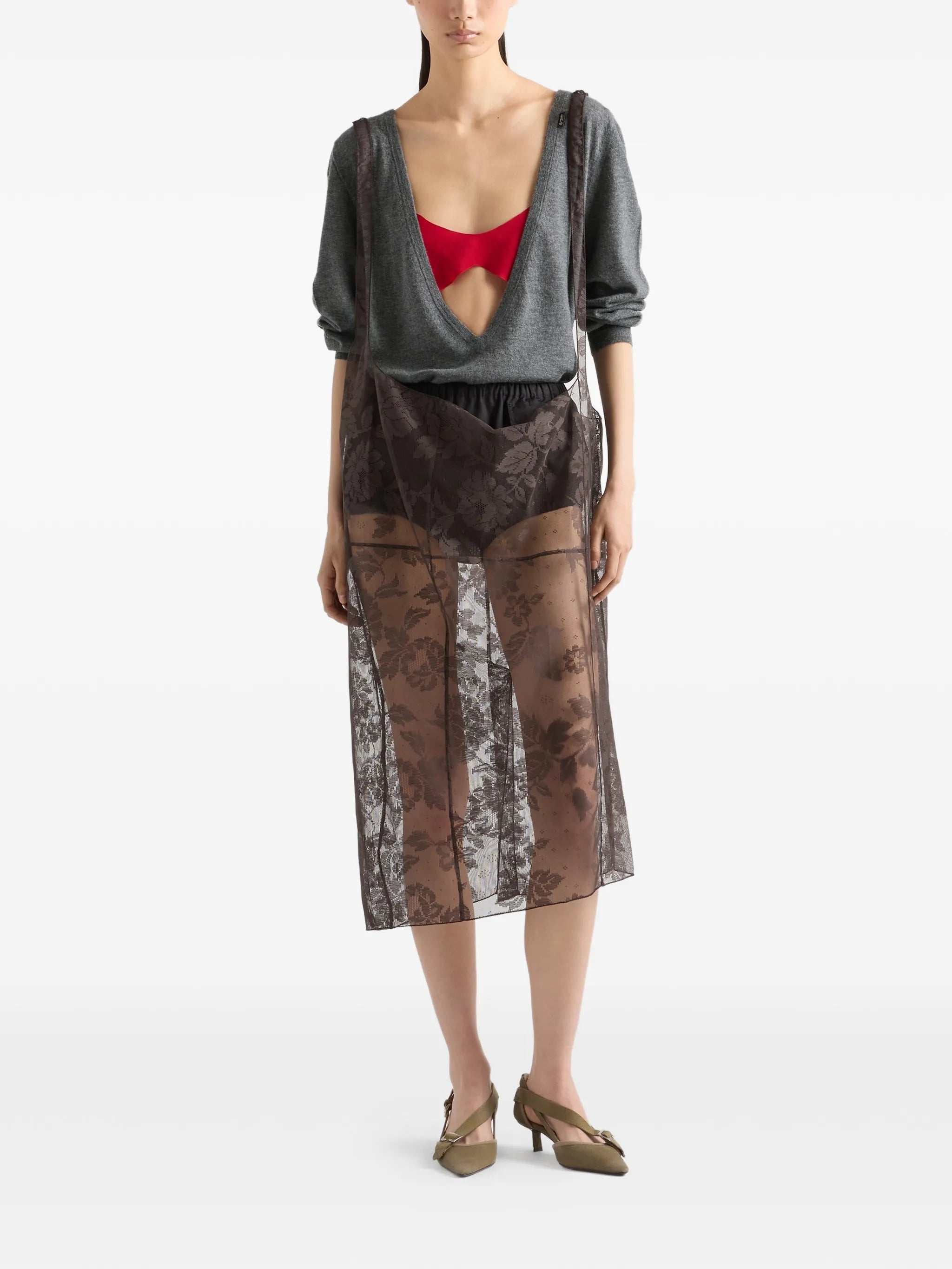 cashmere V-neck sweater