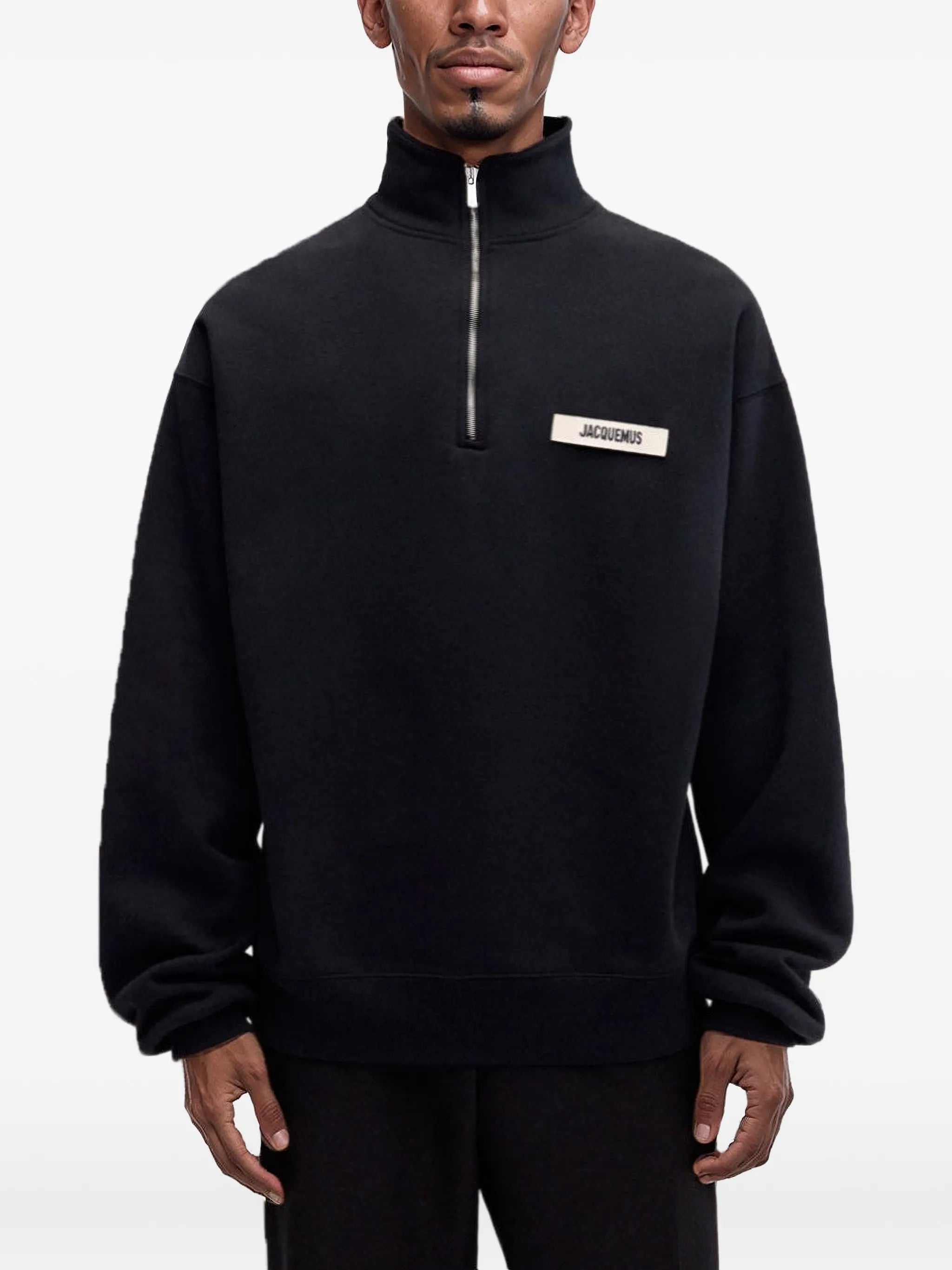Gros-Grain half-zip sweater