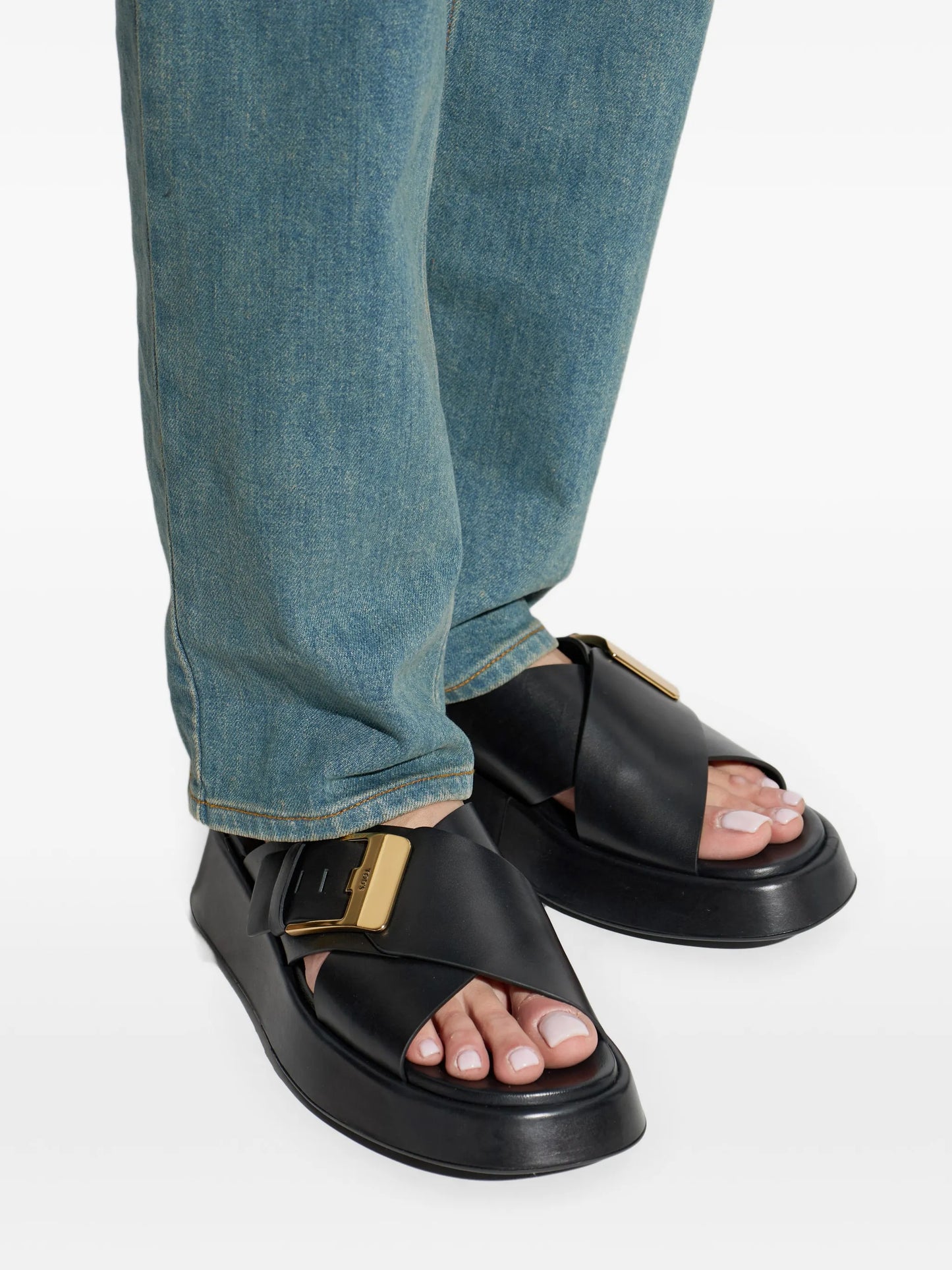 criss-cross mules