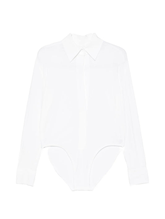 shirt-collar jumpsuit