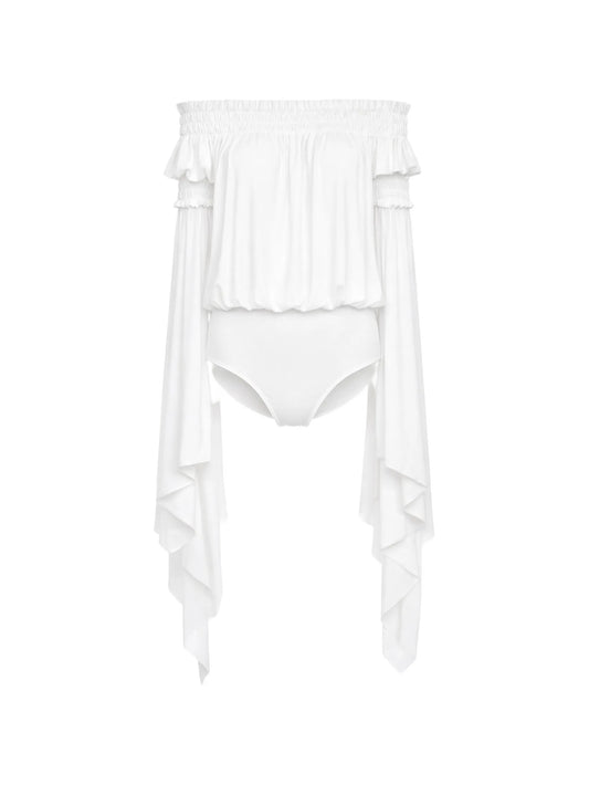 handkerchief-sleeve bodysuit