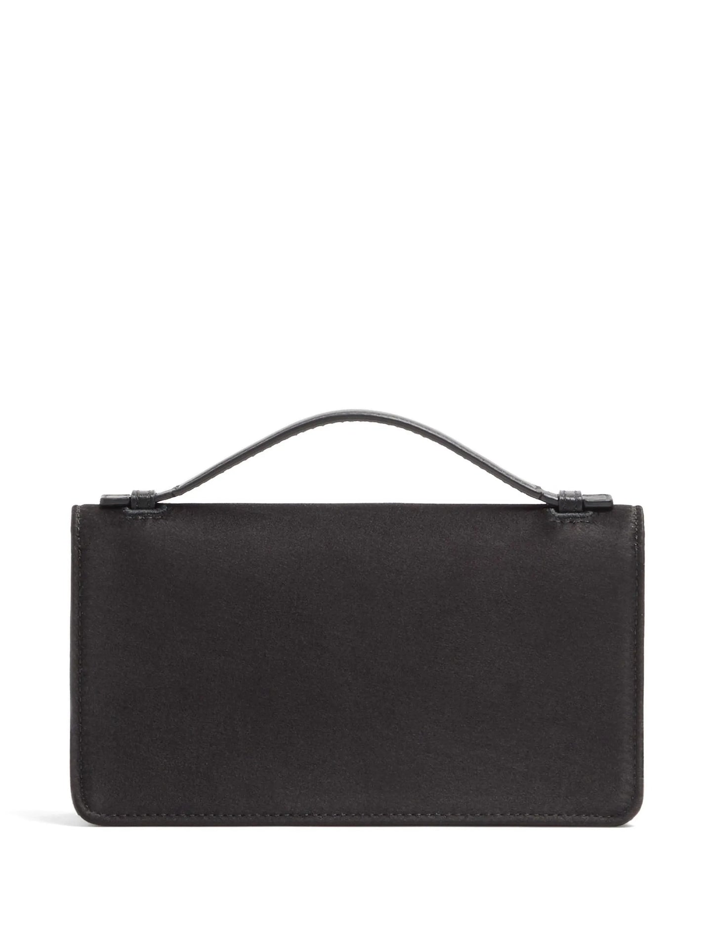 Vlogo Signature chain wallet in satin with jewel logo