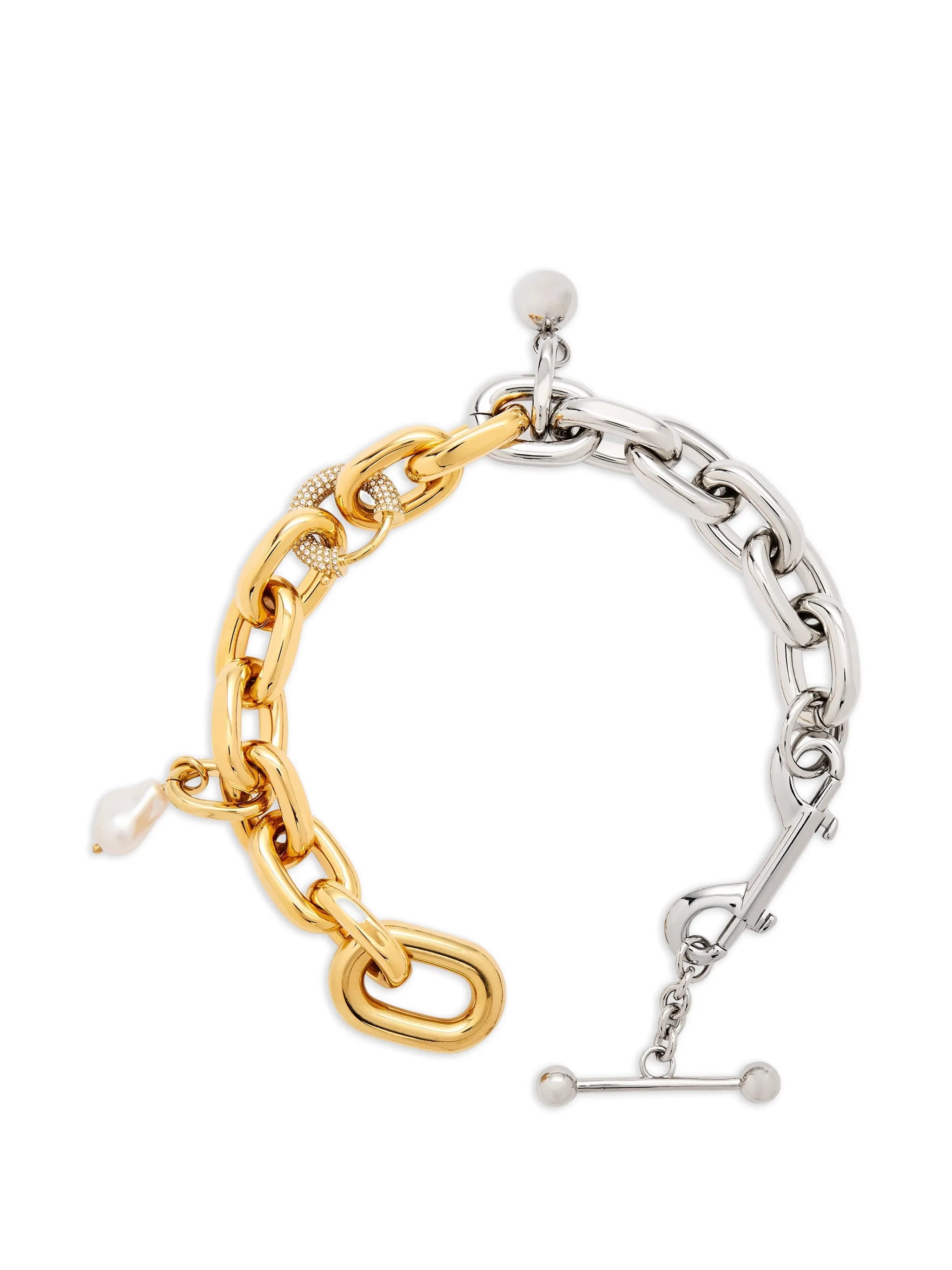 necklace XL link in bi-color punk style