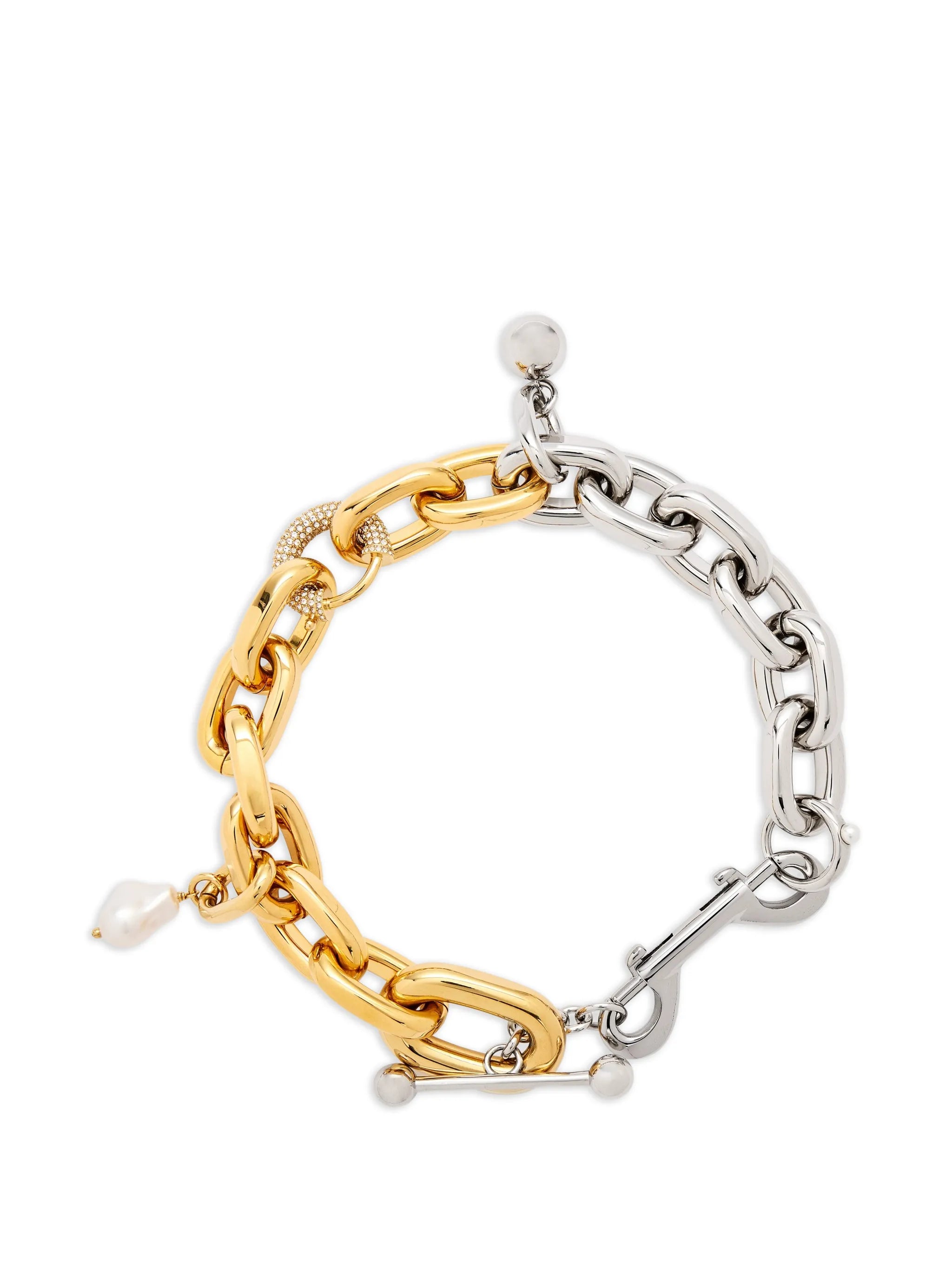 necklace XL link in bi-color punk style