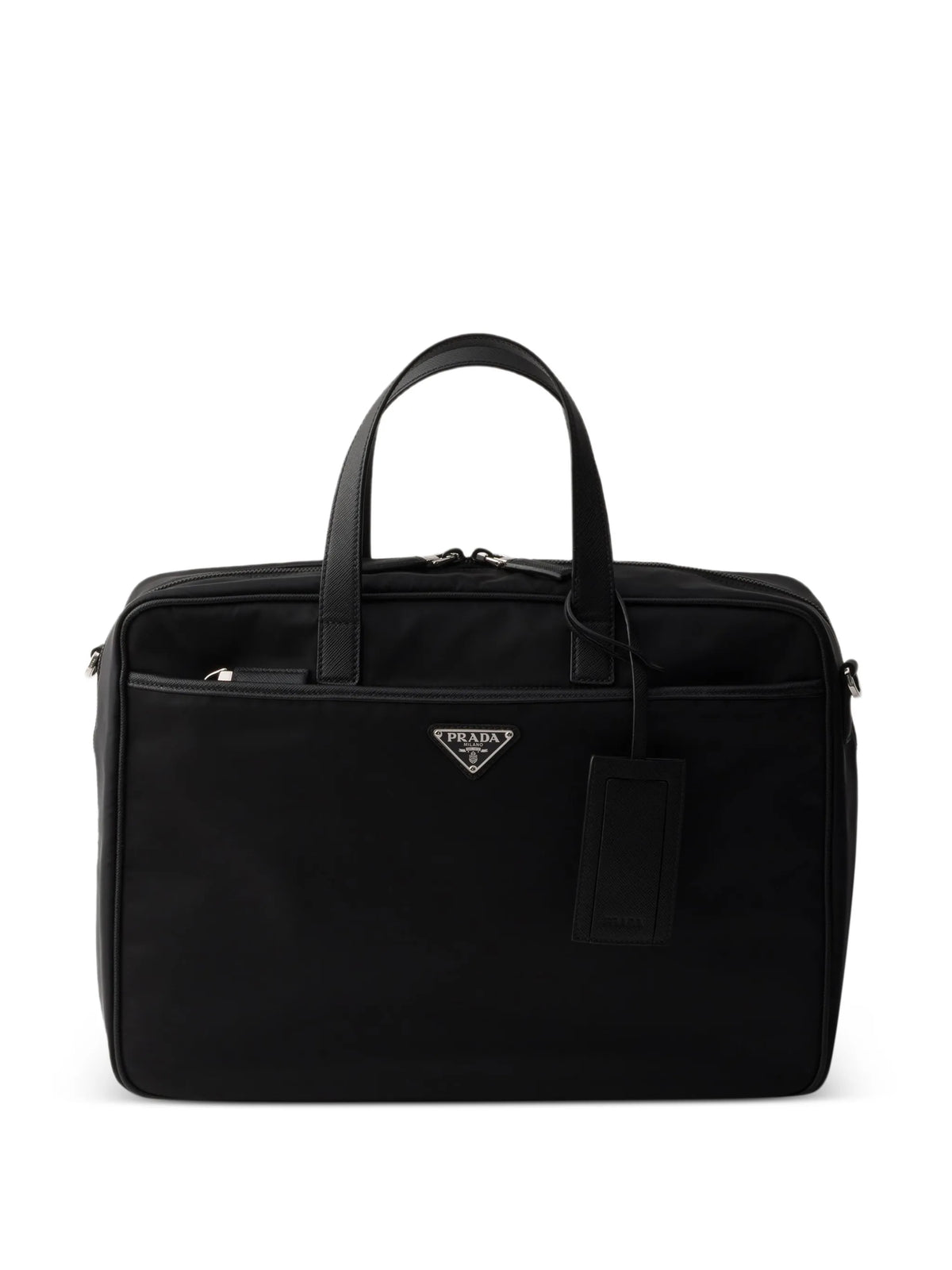Re-Nylon and Saffiano leather work bag
